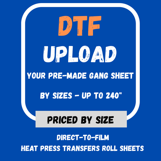 Upload a Pre-Made Gang Sheet by Size