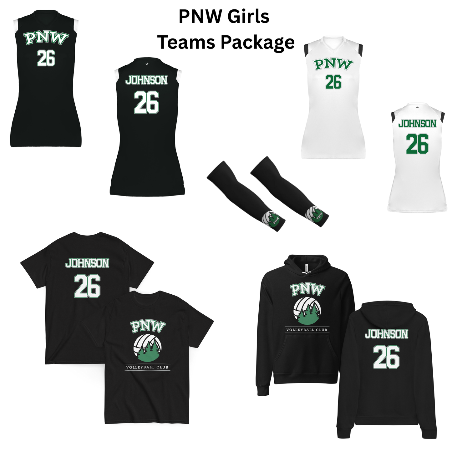 PNW Volleyball Girls Teams - Player Required Gear Package