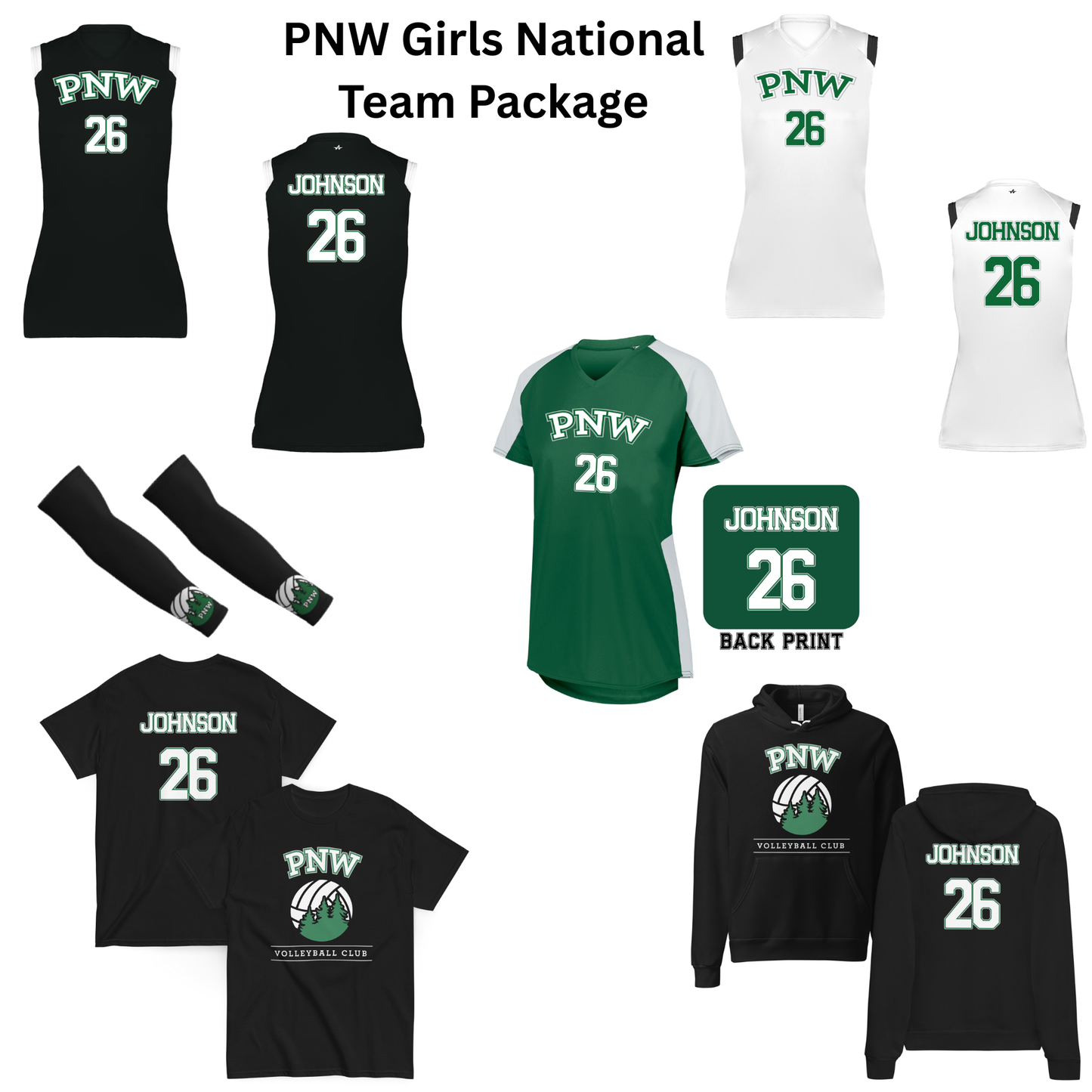 PNW Volleyball Girls National Team - Player Required Gear Package