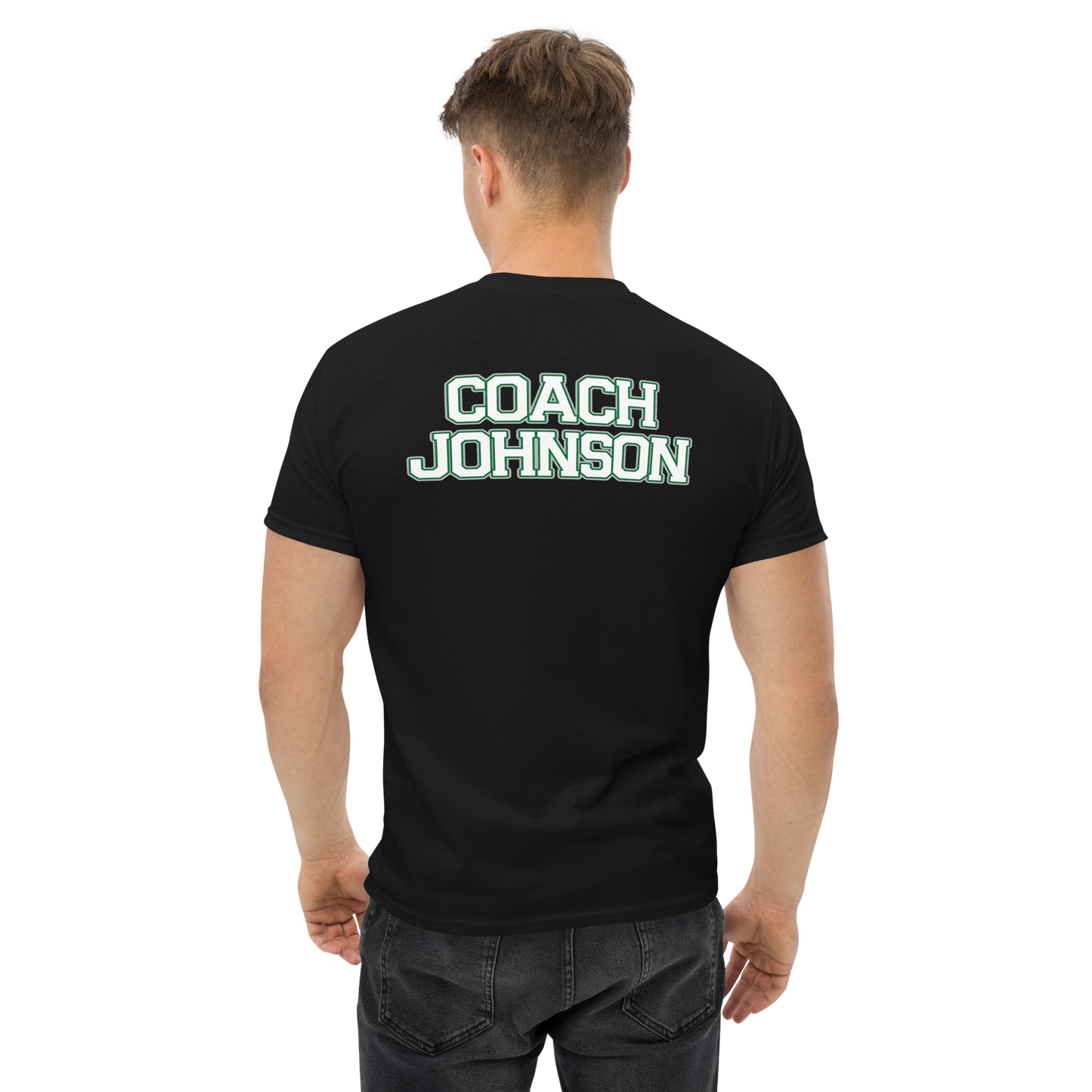 PNW Volleyball - Coaches Custom Gear Tee - Black - Midweight Softstyle Tee Logo 1