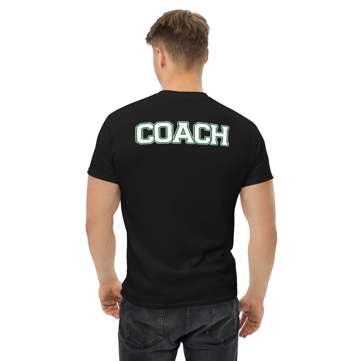 PNW Volleyball - Coaches Custom Gear Tee - Black - Midweight Softstyle Tee Logo 1