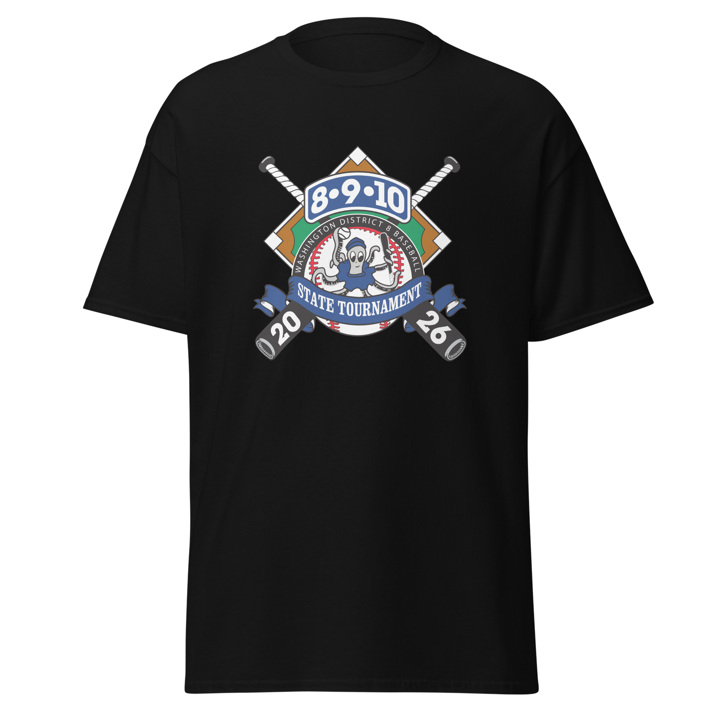 2026 Washington State 8-9-10 Baseball Tournament Cotton Tee