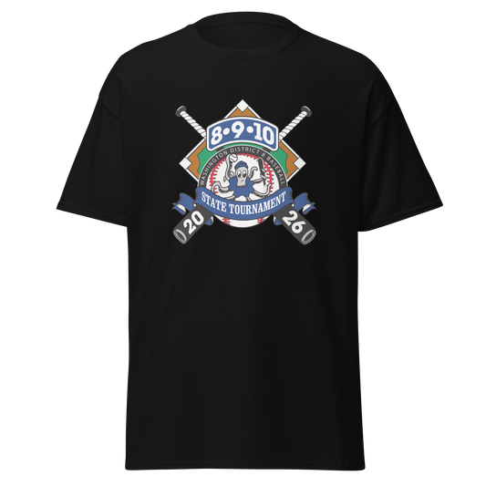 2026 Washington State 8-9-10 Baseball Tournament Cotton Tee