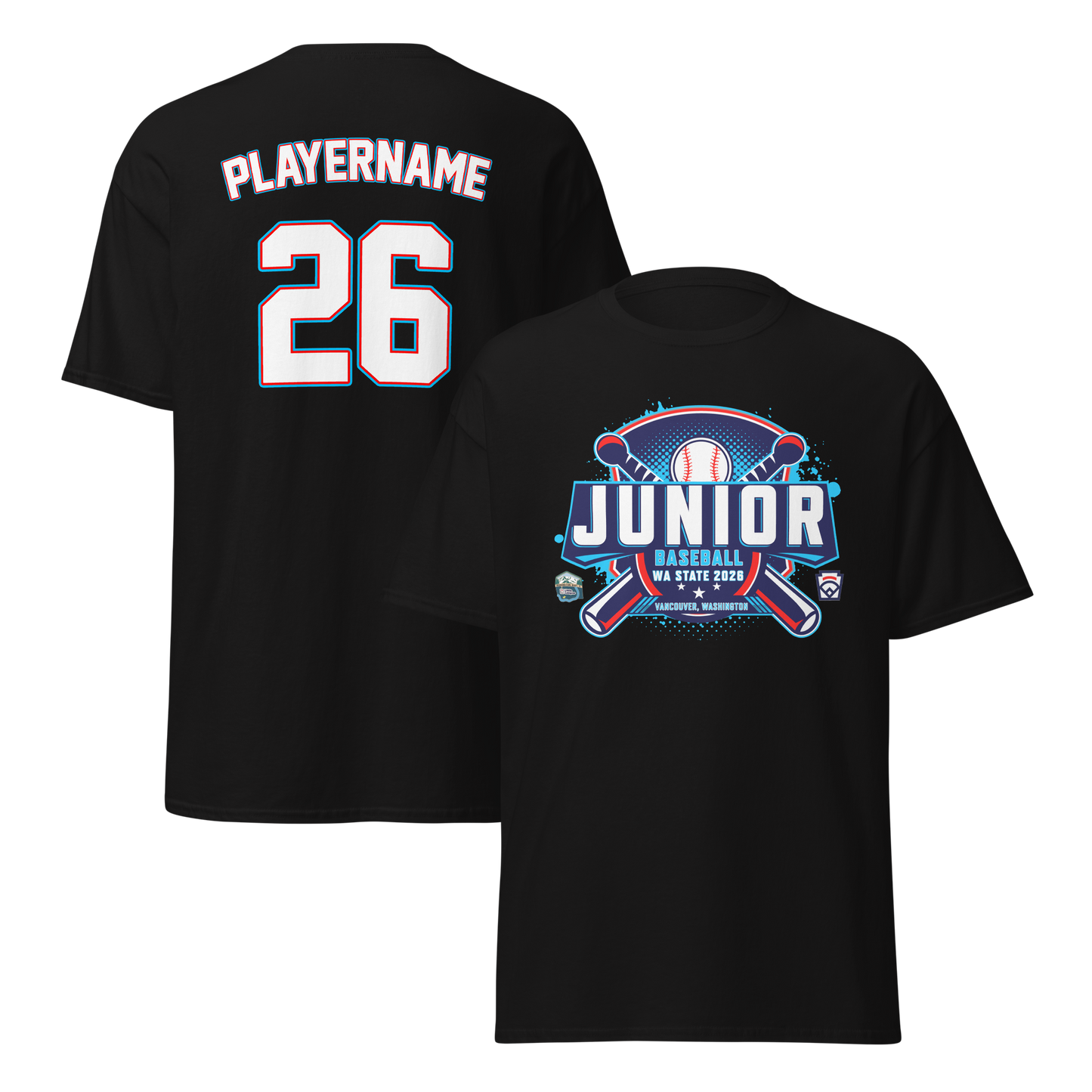 2026 Washington State Junior Baseball Tournament Cotton Tee