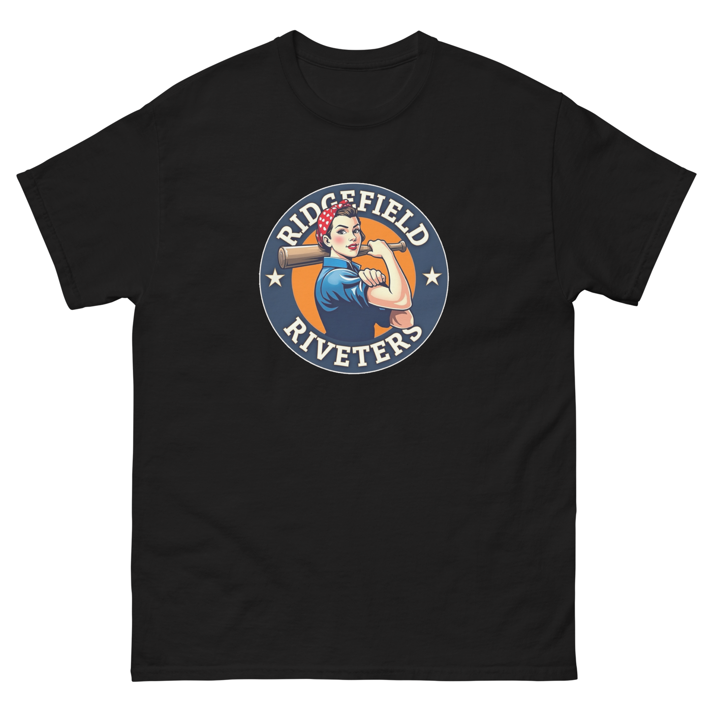 RLL Riveters Major Softball - Light 100% Cotton Tee (Original Logo)