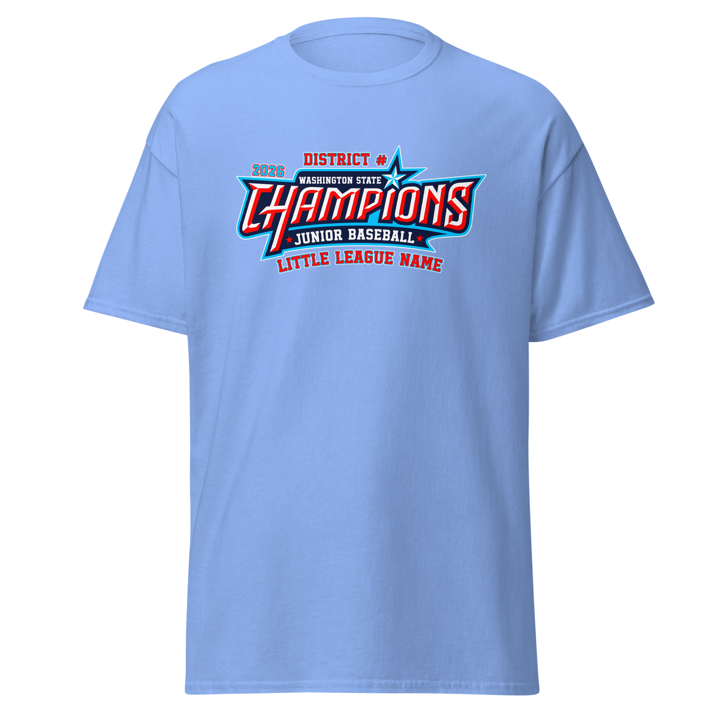 2026 Washington State Junior Baseball CHAMPIONS Core Cotton Tee