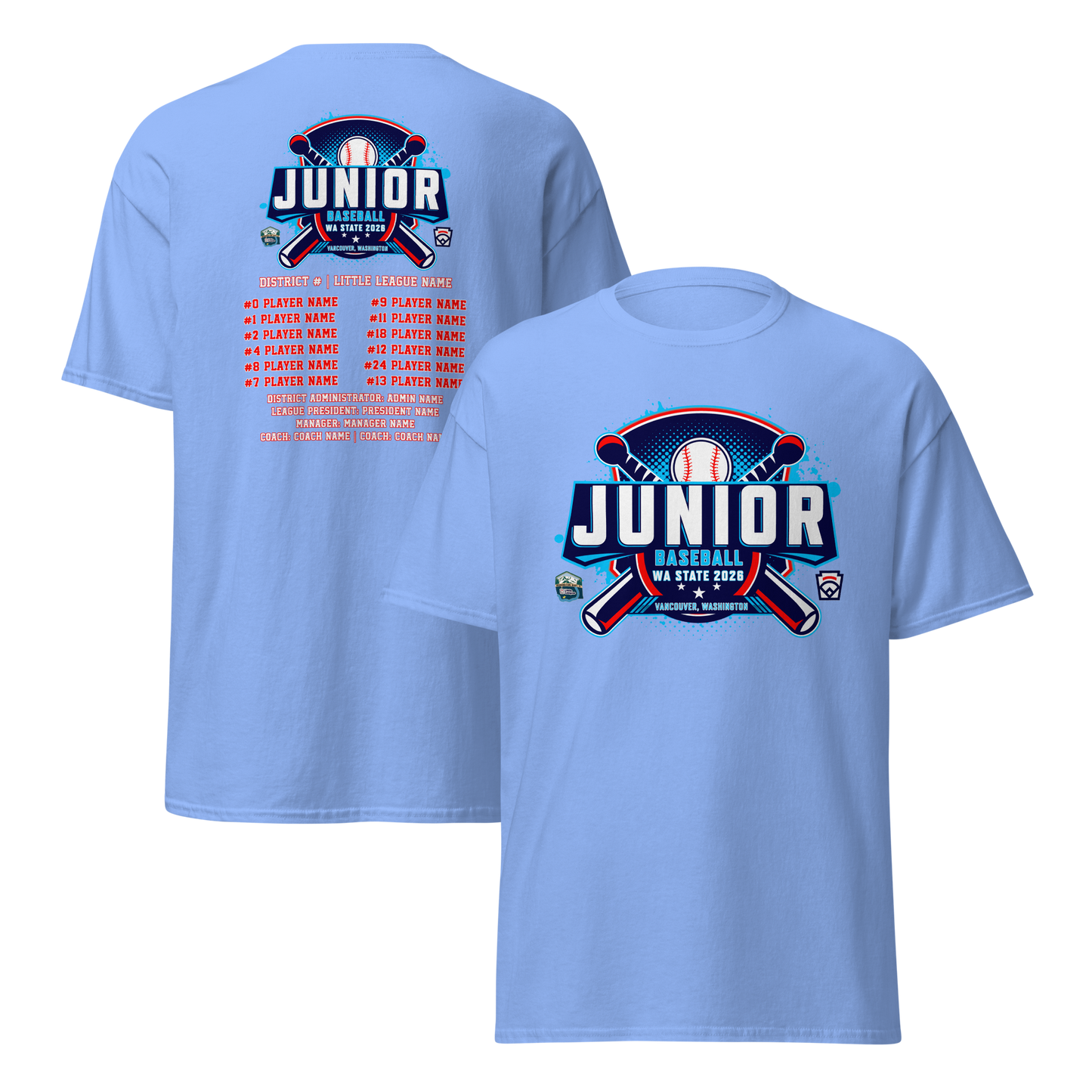 2026 Washington State Junior Baseball Tournament Performance Tee