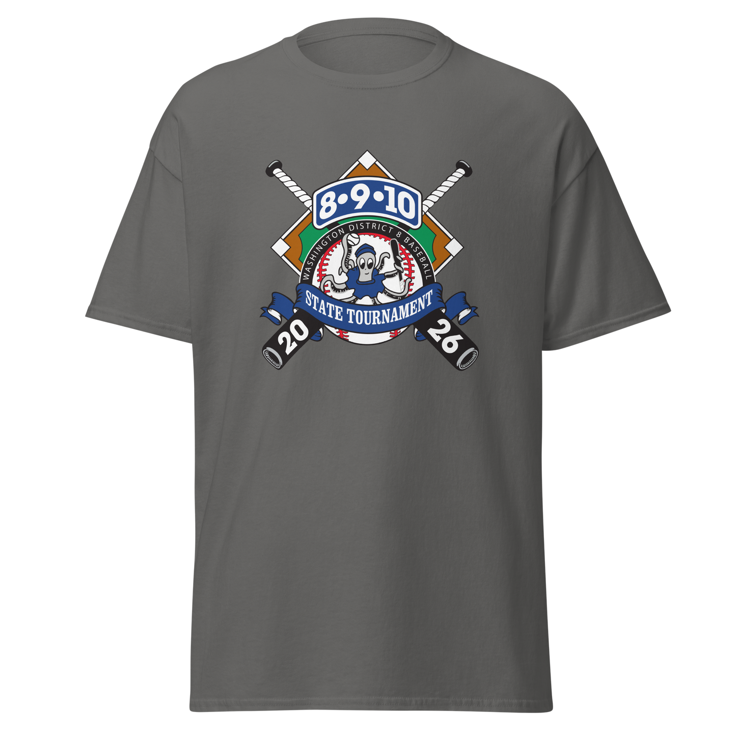 2026 Washington State 8-9-10 Baseball Tournament Performance Blend Tee