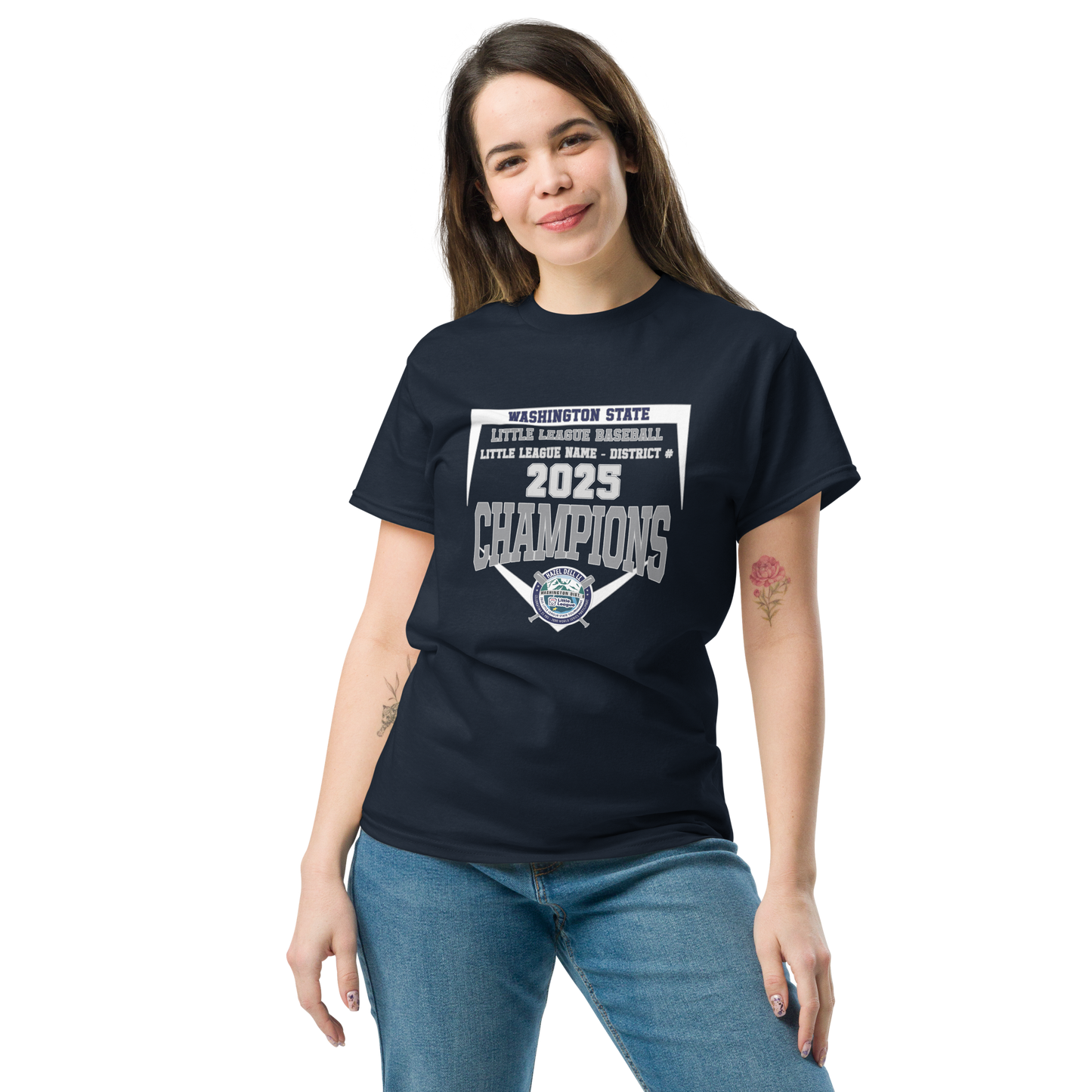 Champions Personalized Performance Tee - Washington State Little League 2025 Tournament - Performance Tee