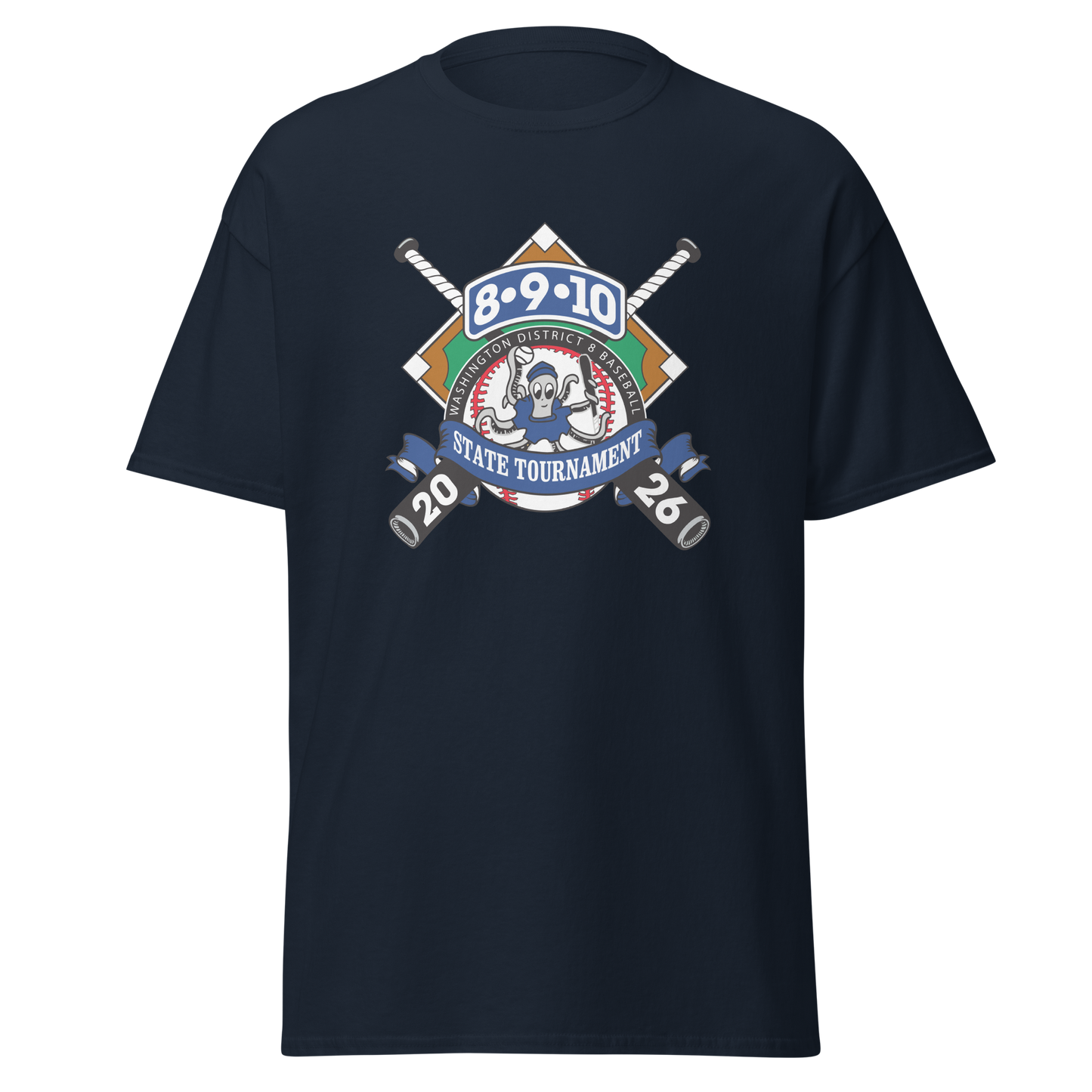 2026 Washington State 8-9-10 Baseball Tournament Cotton Tee