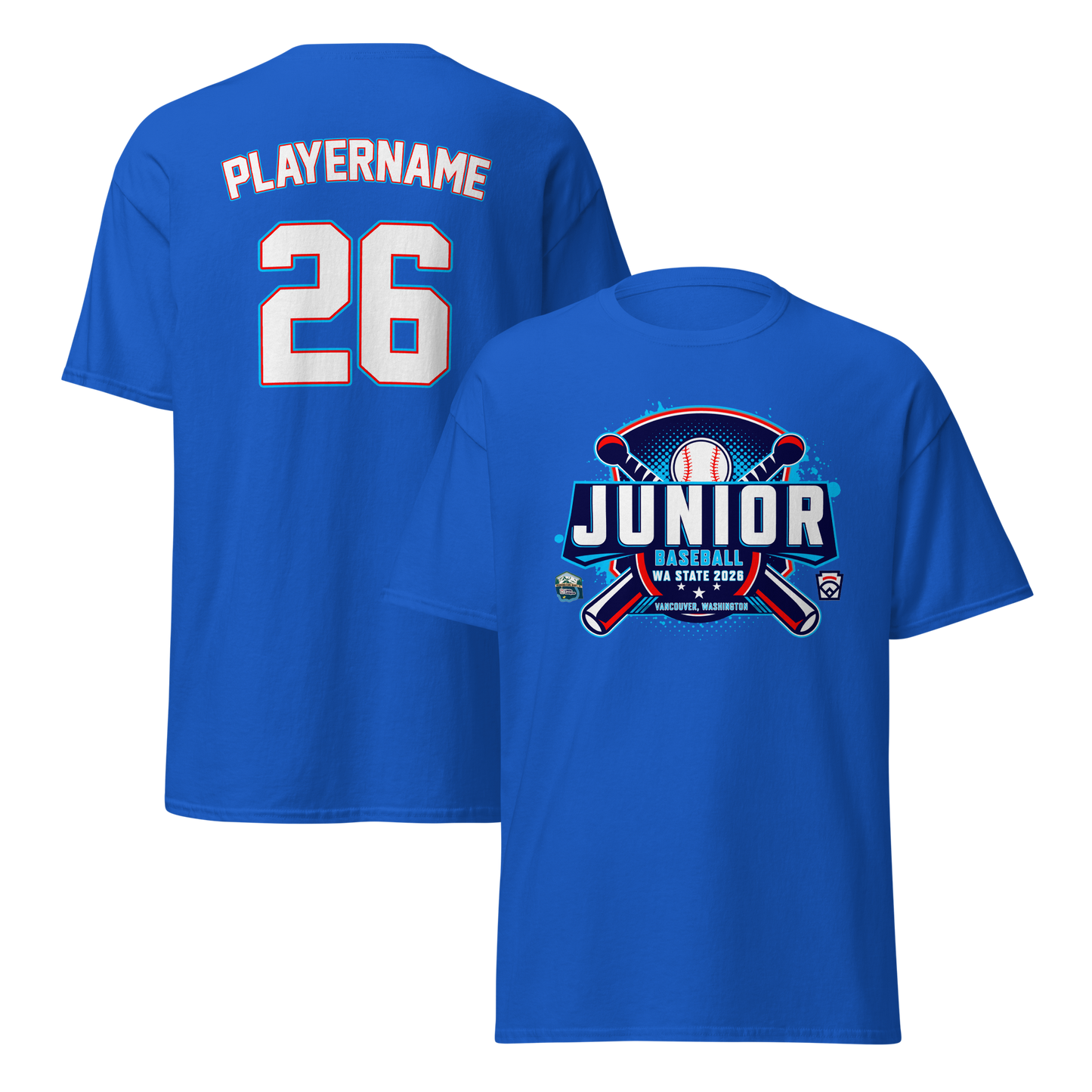 2026 Washington State Junior Baseball Tournament Cotton Tee