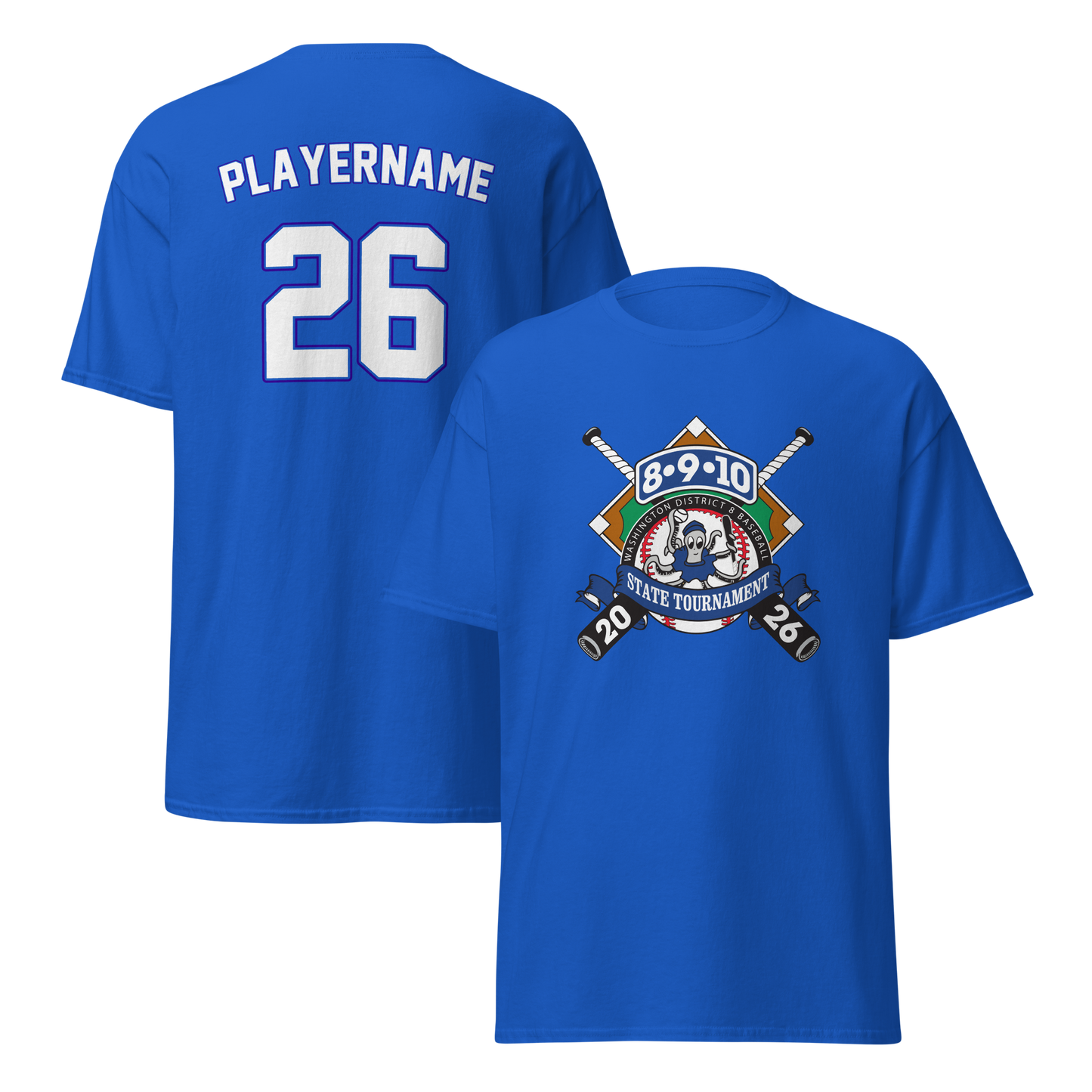 2026 Washington State 8-9-10 Baseball Tournament Cotton Tee