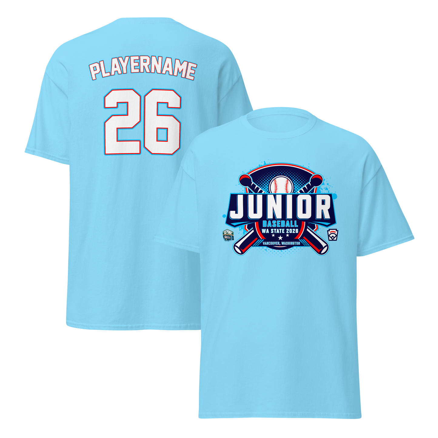 2026 Washington State Junior Baseball Tournament Cotton Tee