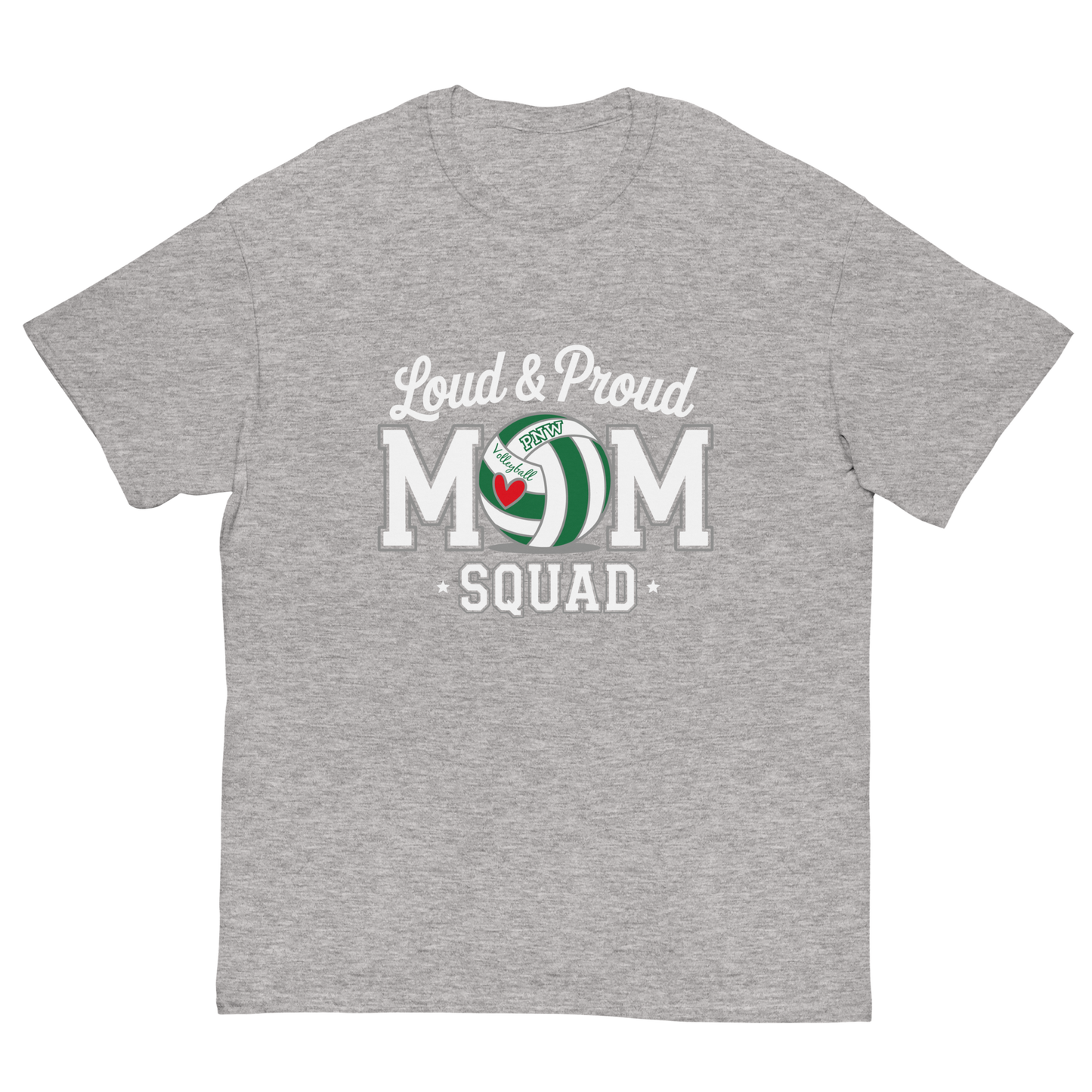 PNW Volleyball Fan Gear - Volleyball MOM Squad - Tee/Sweatshirt/Hoodie
