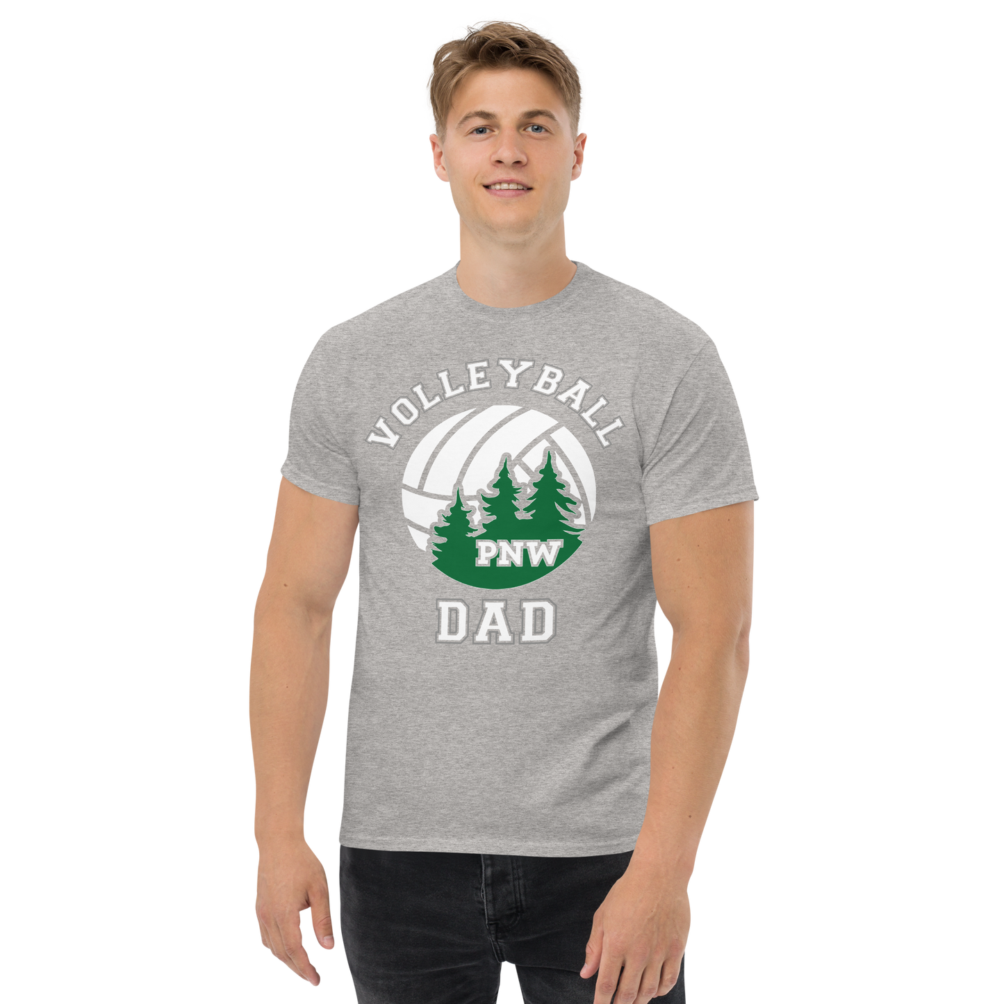 PNW Volleyball Fan Gear - Volleyball DAD Design 1 - Tee/Sweatshirt/Hoodie