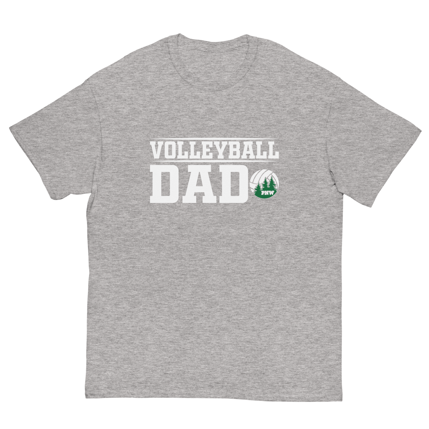 PNW Volleyball Fan Gear - Volleyball DAD Design 2 - Tee/Sweatshirt/Hoodie