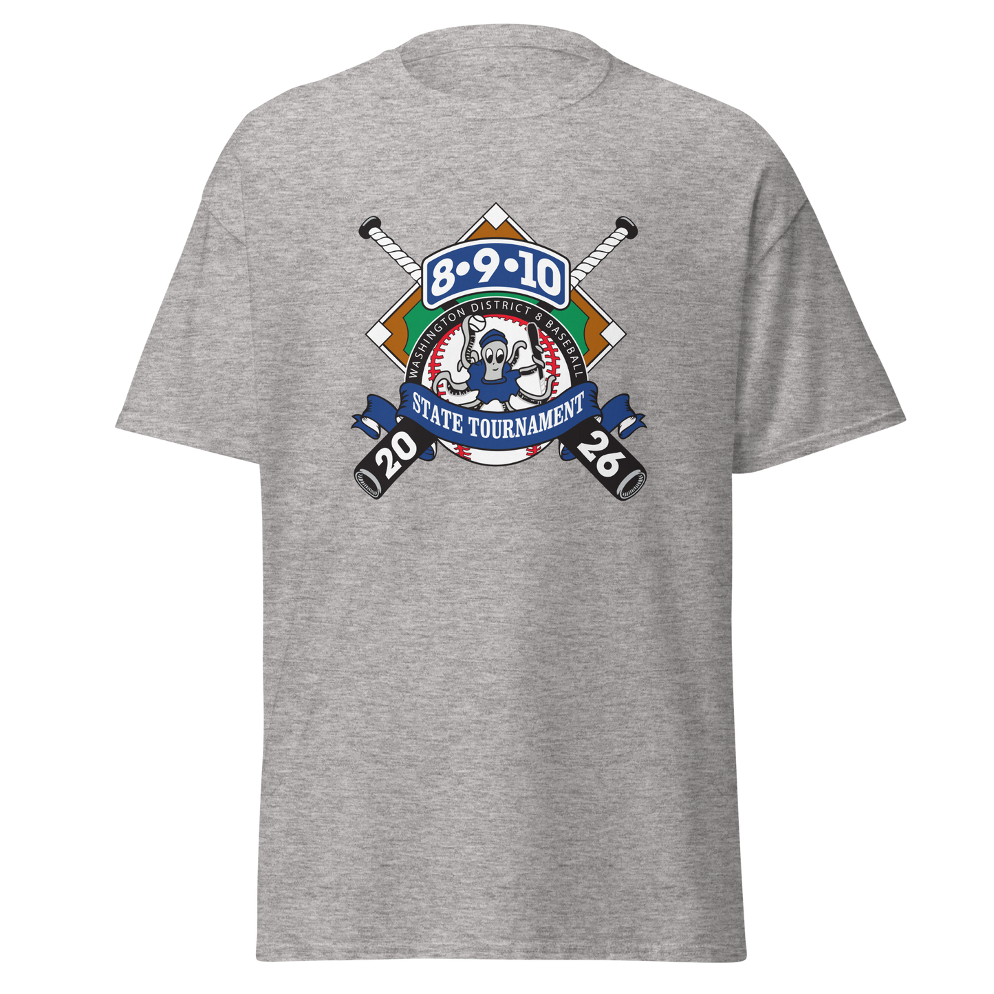 2026 Washington State 8-9-10 Baseball Tournament Cotton Tee