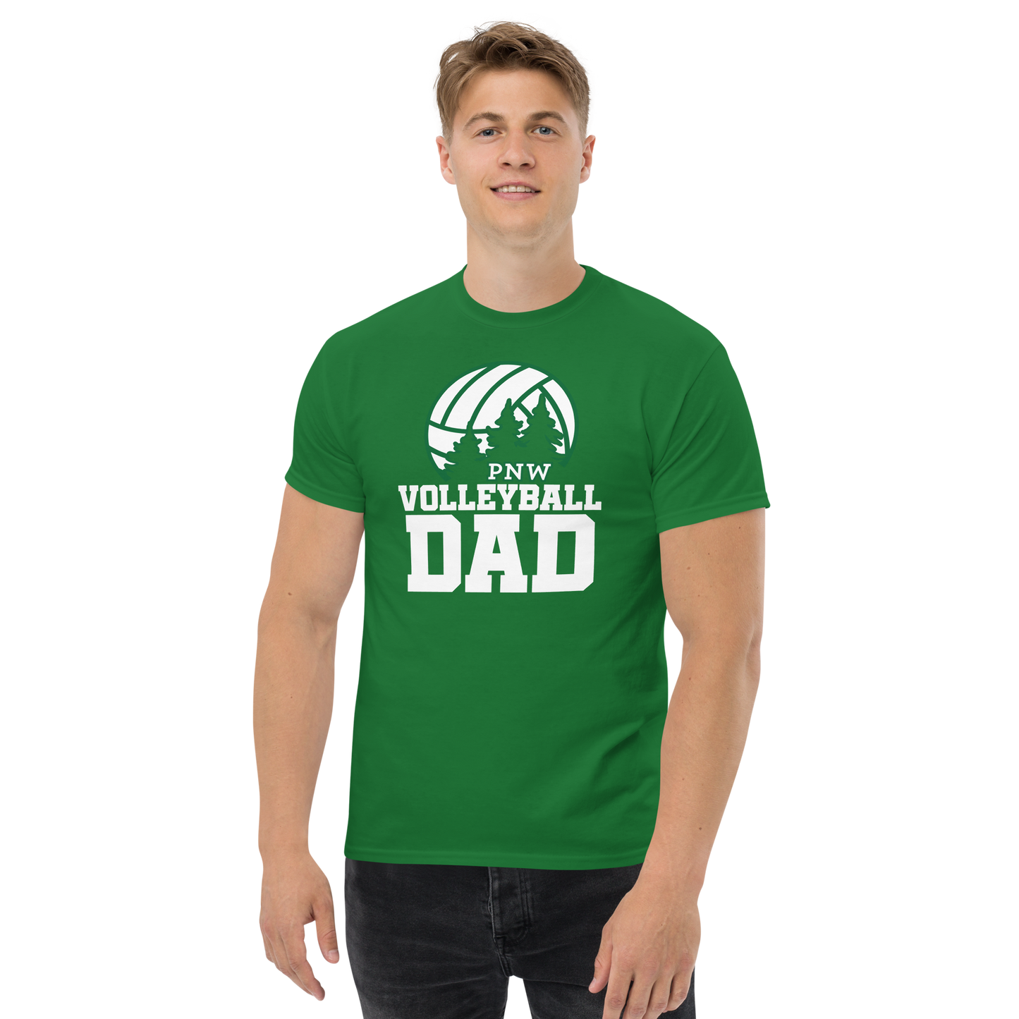 PNW Volleyball Fan Gear - Volleyball DAD Design 3 - Tee/Sweatshirt/Hoodie