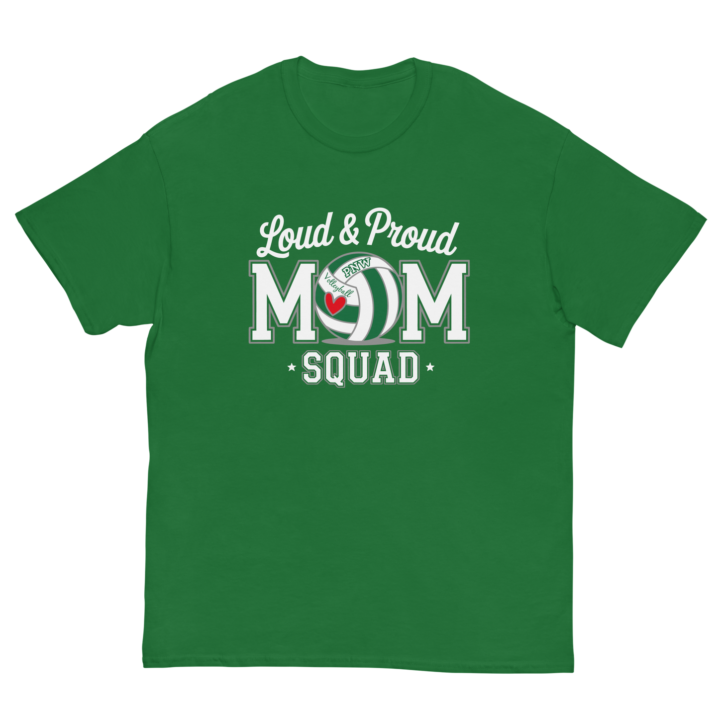 PNW Volleyball Fan Gear - Volleyball MOM Squad - Tee/Sweatshirt/Hoodie