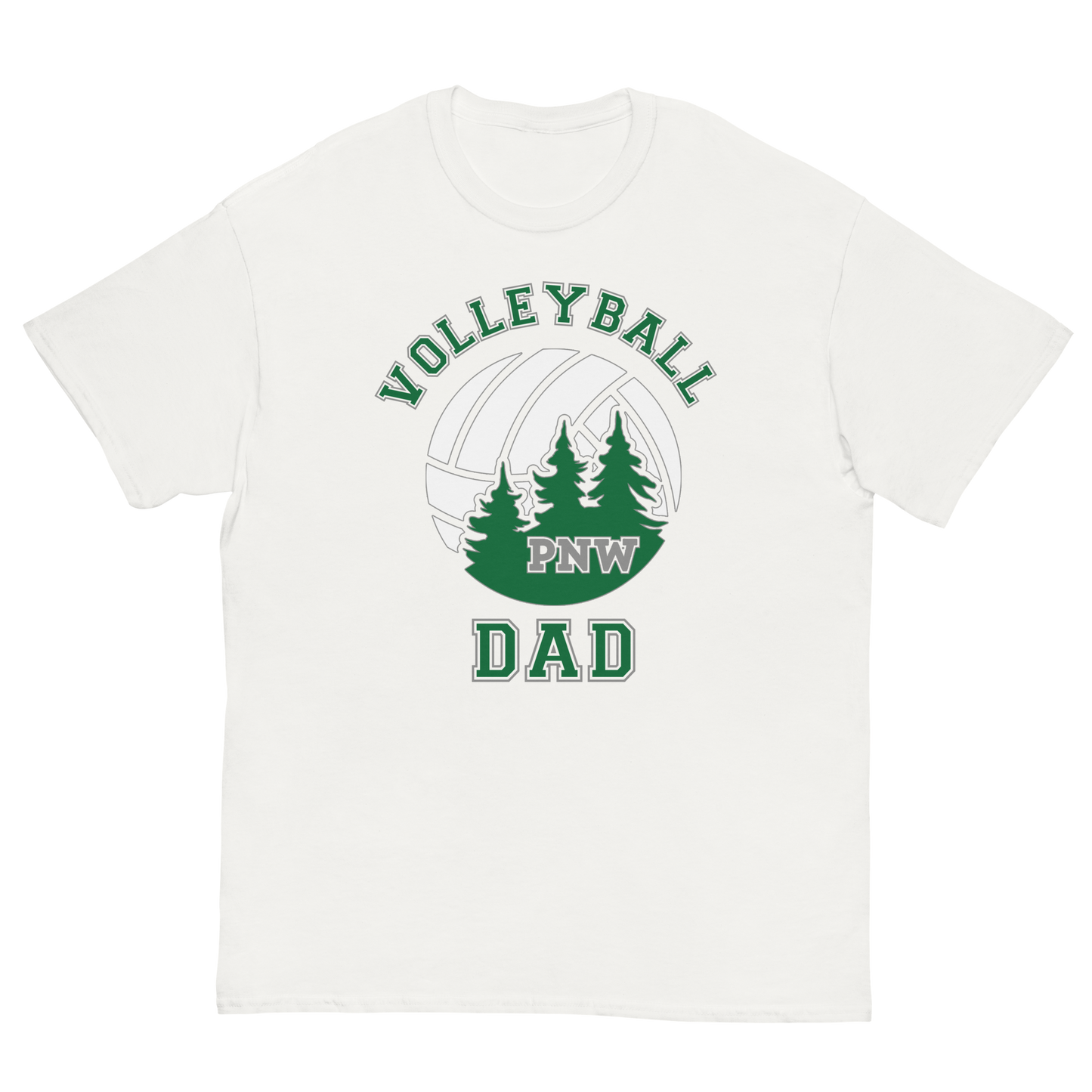 PNW Volleyball Fan Gear - Volleyball DAD Design 1 - Tee/Sweatshirt/Hoodie