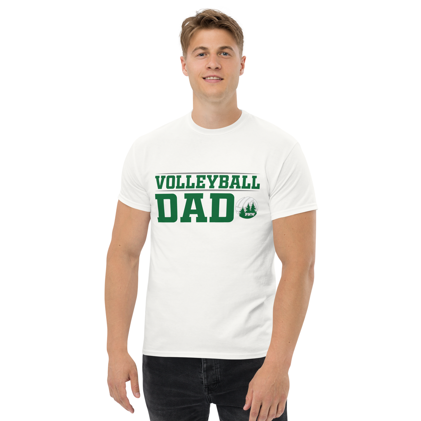PNW Volleyball Fan Gear - Volleyball DAD Design 2 - Tee/Sweatshirt/Hoodie