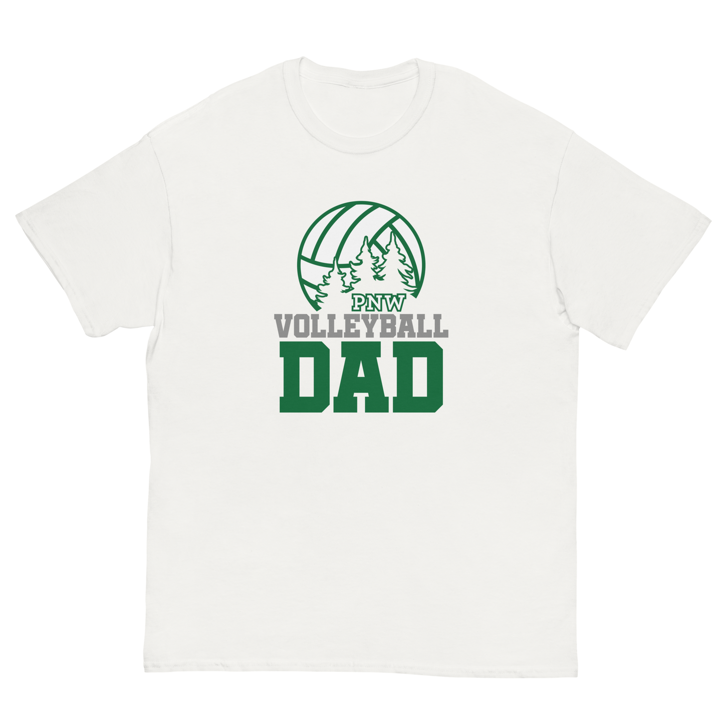 PNW Volleyball Fan Gear - Volleyball DAD Design 3 - Tee/Sweatshirt/Hoodie