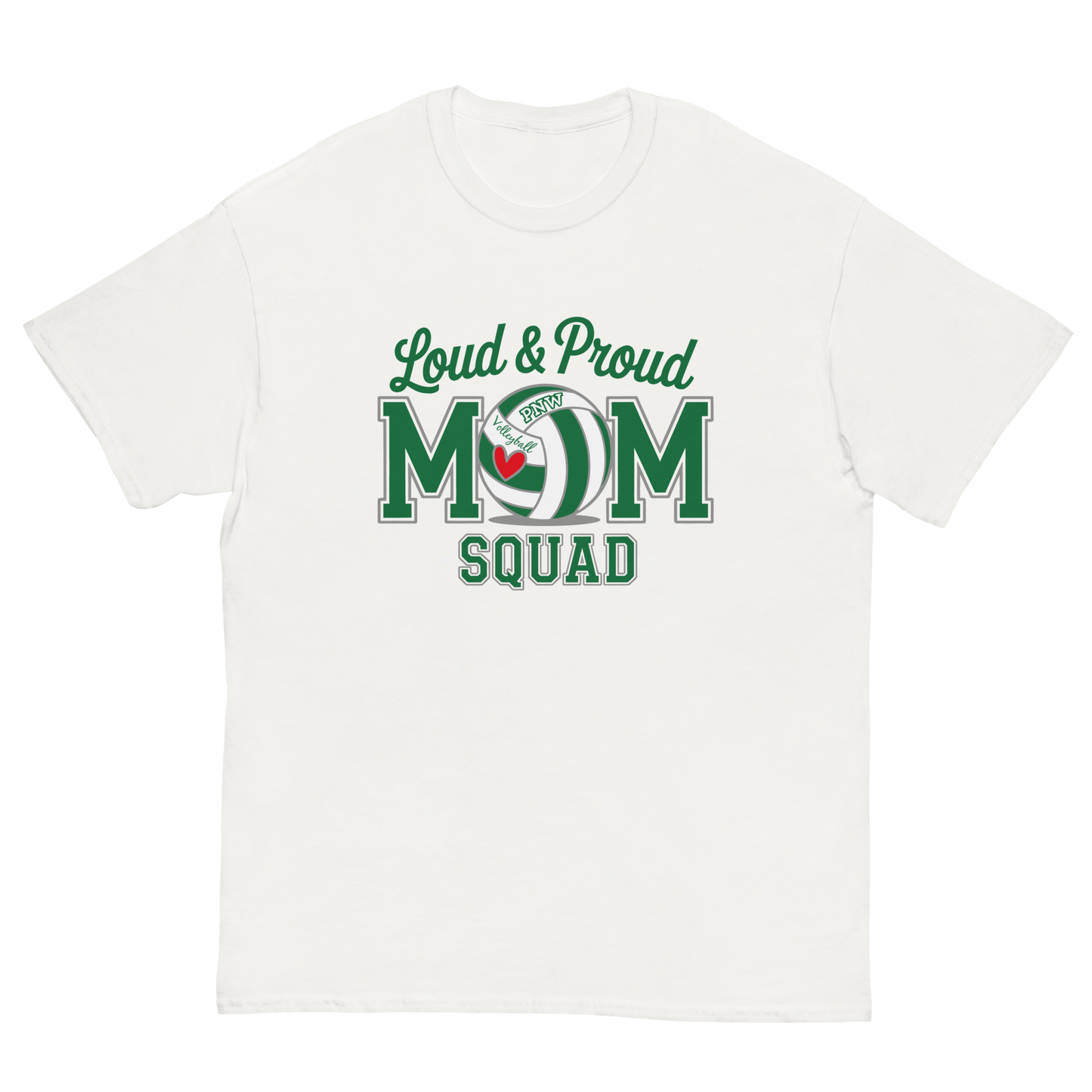 PNW Volleyball Fan Gear - Volleyball MOM Squad - Tee/Sweatshirt/Hoodie