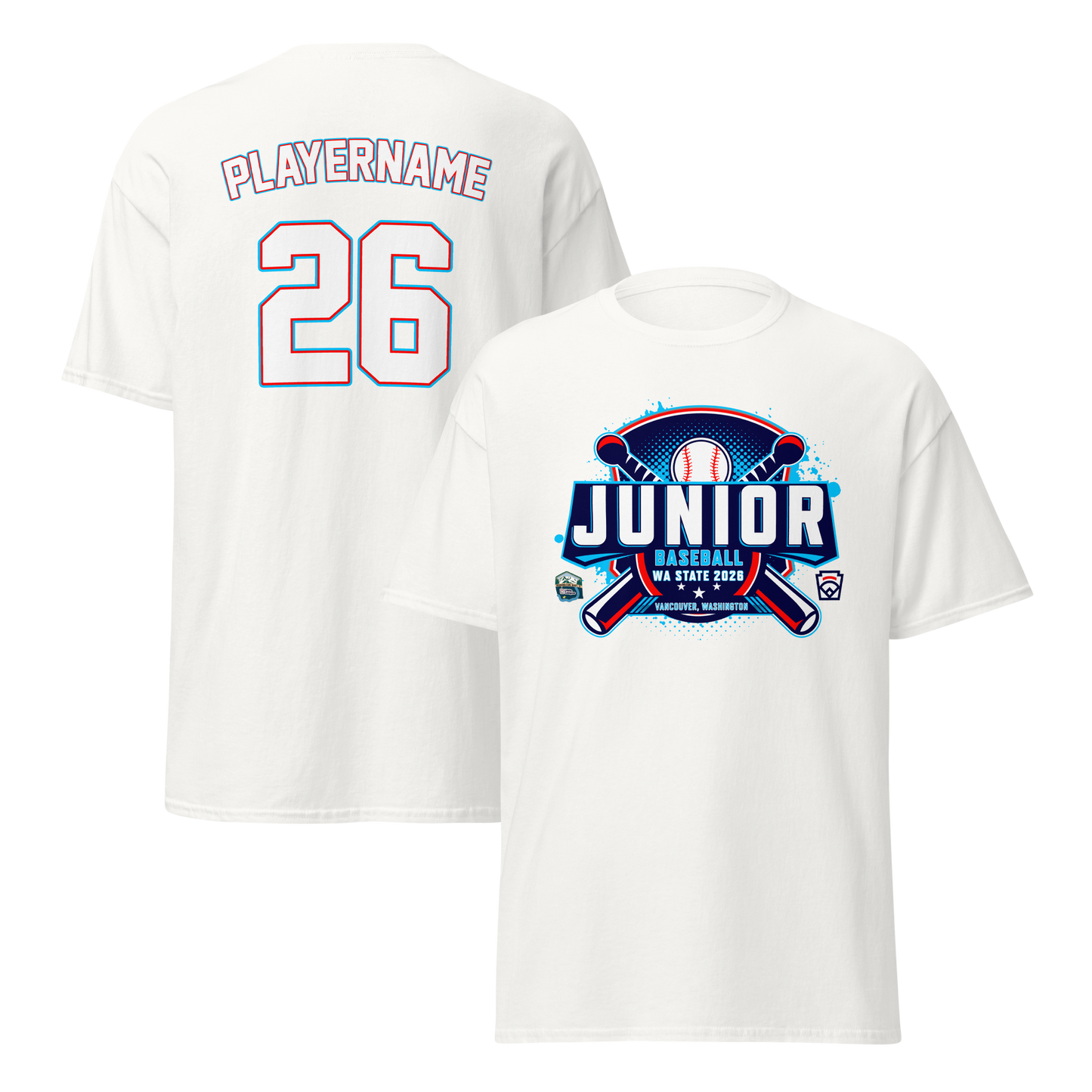 2026 Washington State Junior Baseball Tournament Cotton Tee