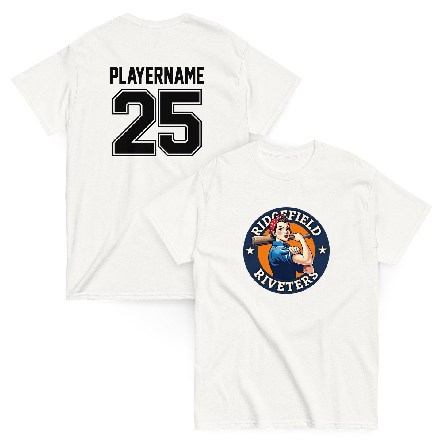 RLL Riveters Major Softball - Performance Blend Tee (Original Logo)