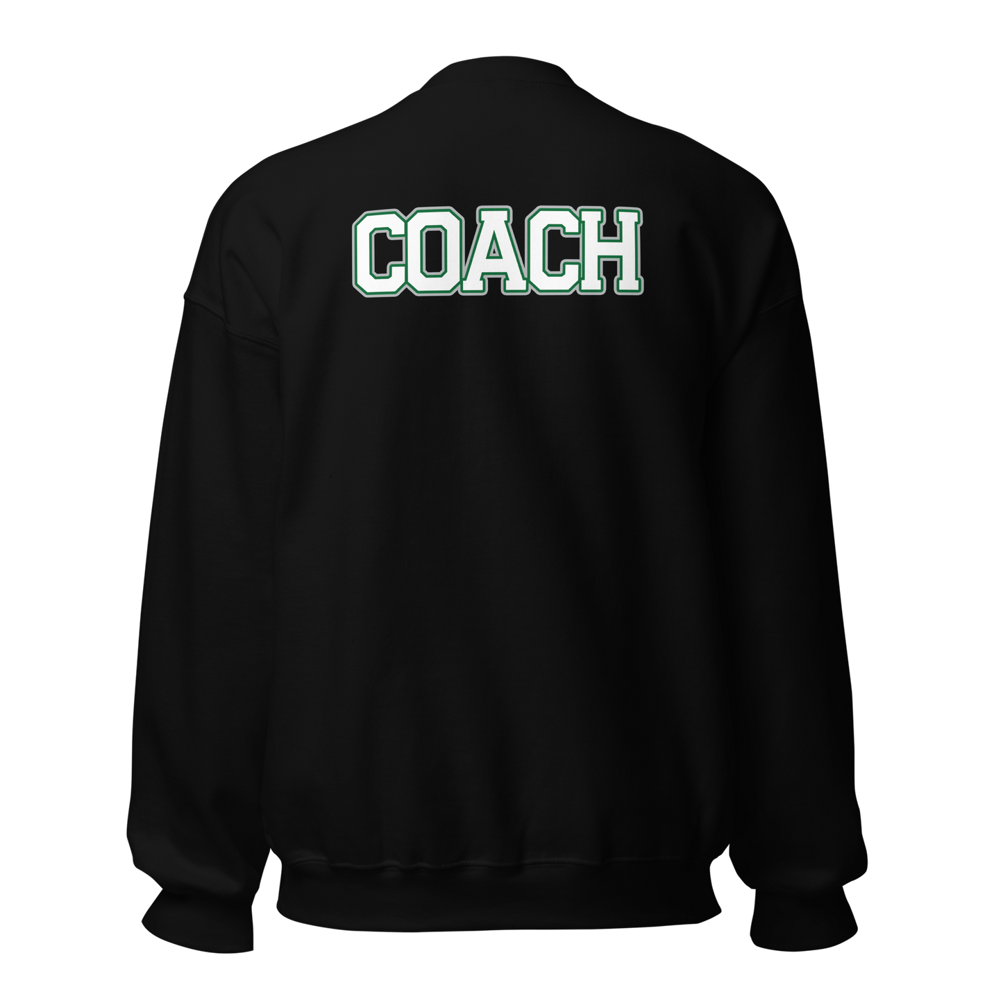 PNW Volleyball - Custom Coaches Black Unisex Fleece Raglan Crewneck Sweatshirt Logo 1