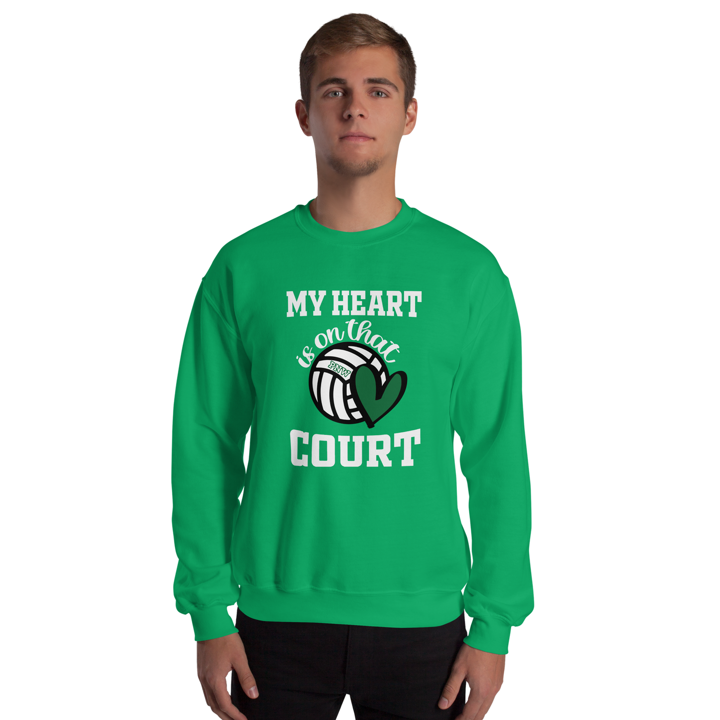 PNW Volleyball Fan Gear - My Heart is on that Court - Tee/Sweatshirt/Hoodie