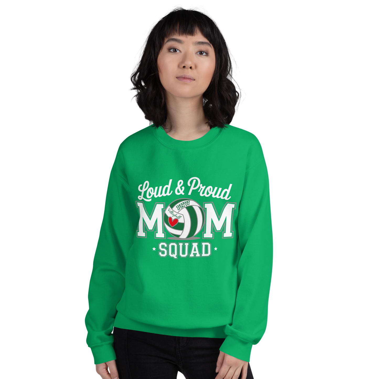 PNW Volleyball Fan Gear - Volleyball MOM Squad - Tee/Sweatshirt/Hoodie