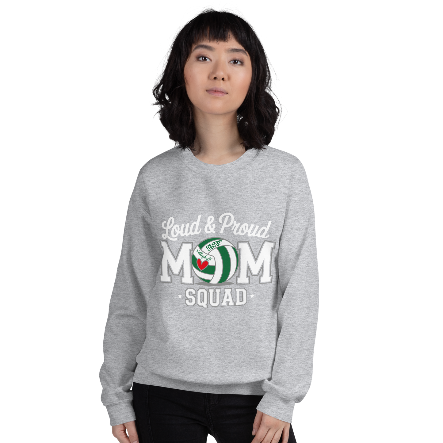 PNW Volleyball Fan Gear - Volleyball MOM Squad - Tee/Sweatshirt/Hoodie