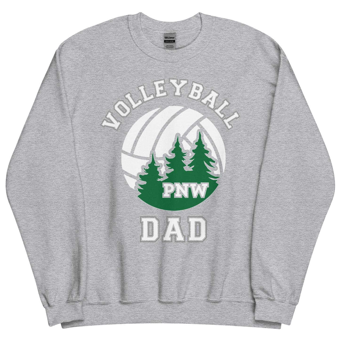 PNW Volleyball Fan Gear - Volleyball DAD Design 1 - Tee/Sweatshirt/Hoodie