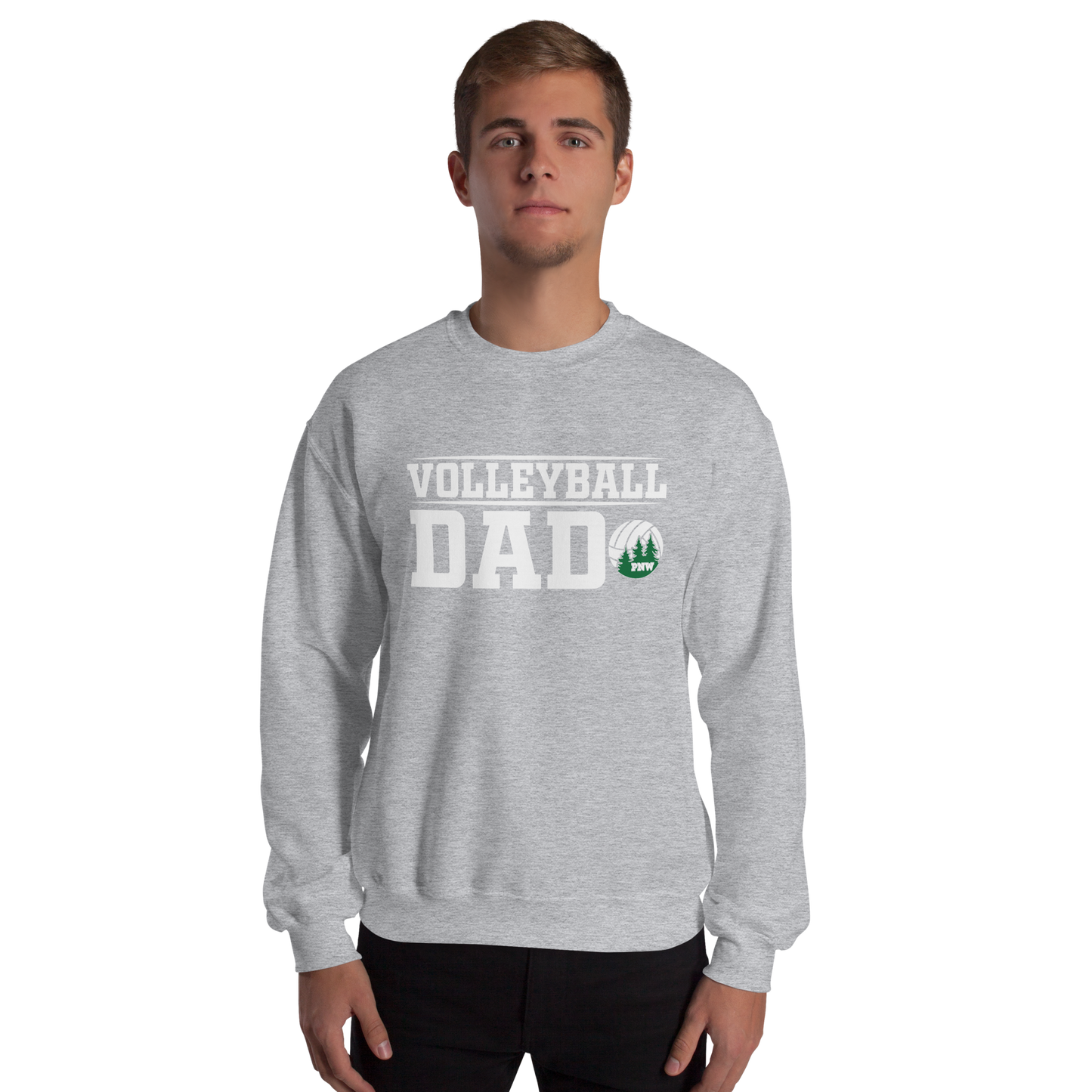 PNW Volleyball Fan Gear - Volleyball DAD Design 2 - Tee/Sweatshirt/Hoodie