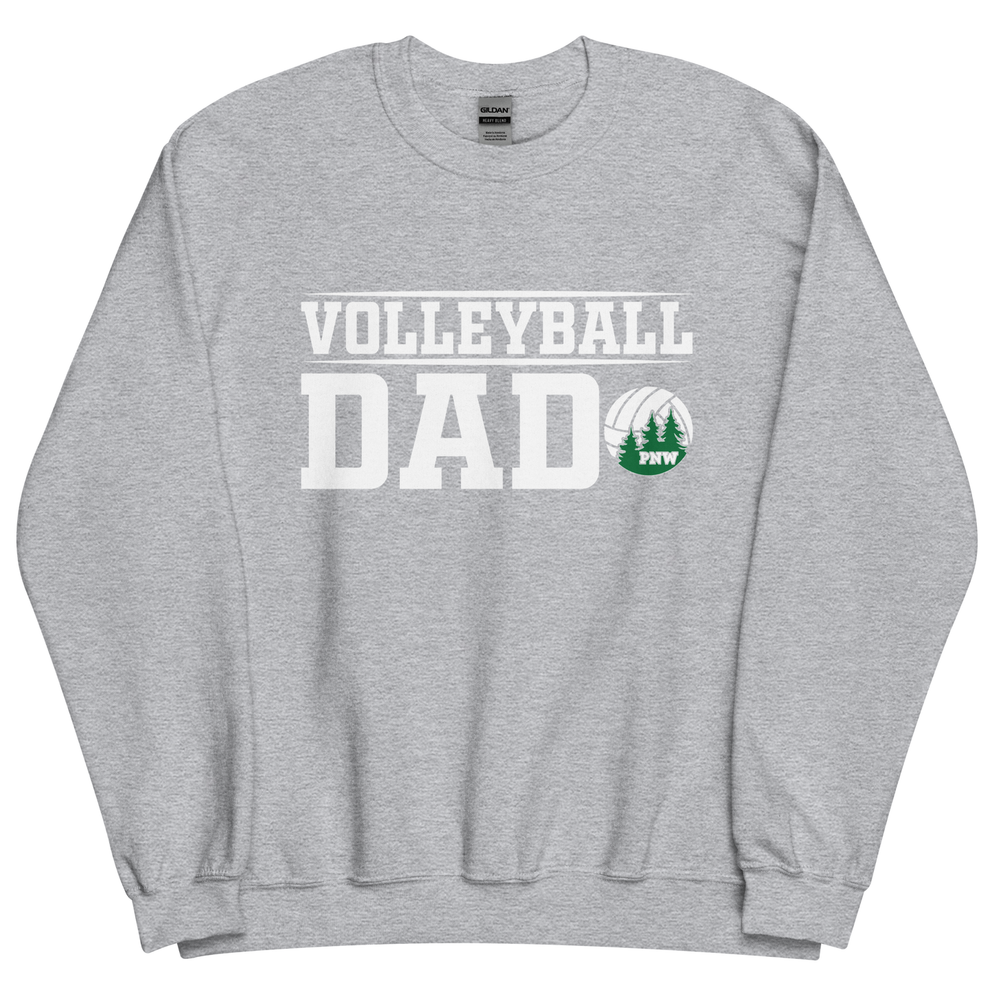 PNW Volleyball Fan Gear - Volleyball DAD Design 2 - Tee/Sweatshirt/Hoodie