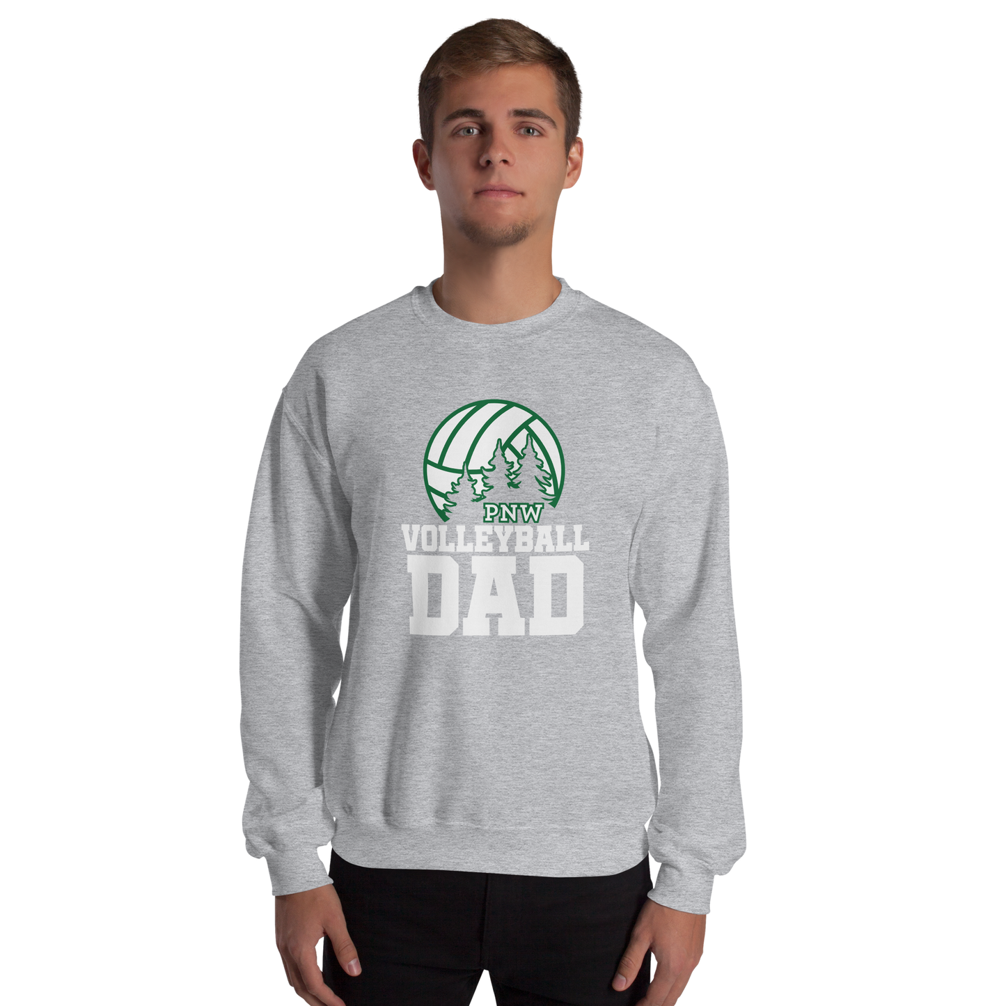 PNW Volleyball Fan Gear - Volleyball DAD Design 3 - Tee/Sweatshirt/Hoodie
