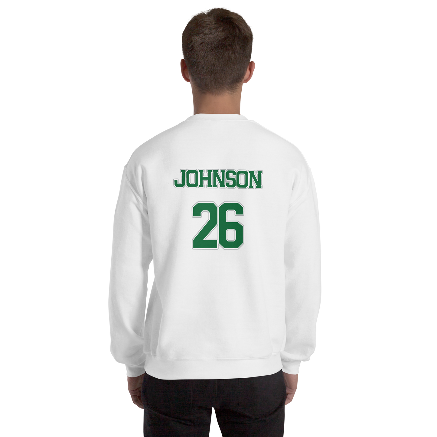 PNW Volleyball - Custom White Unisex Fleece Raglan Crewneck Sweatshirt