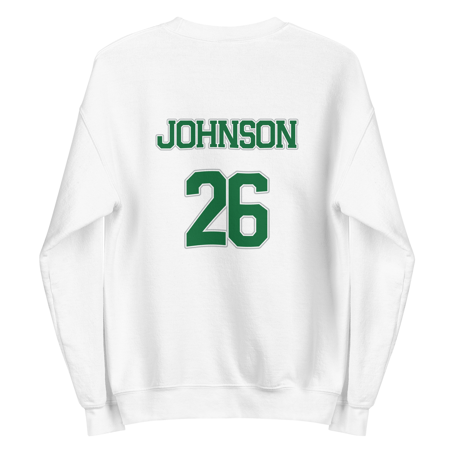 PNW Volleyball - Custom White Unisex Fleece Raglan Crewneck Sweatshirt