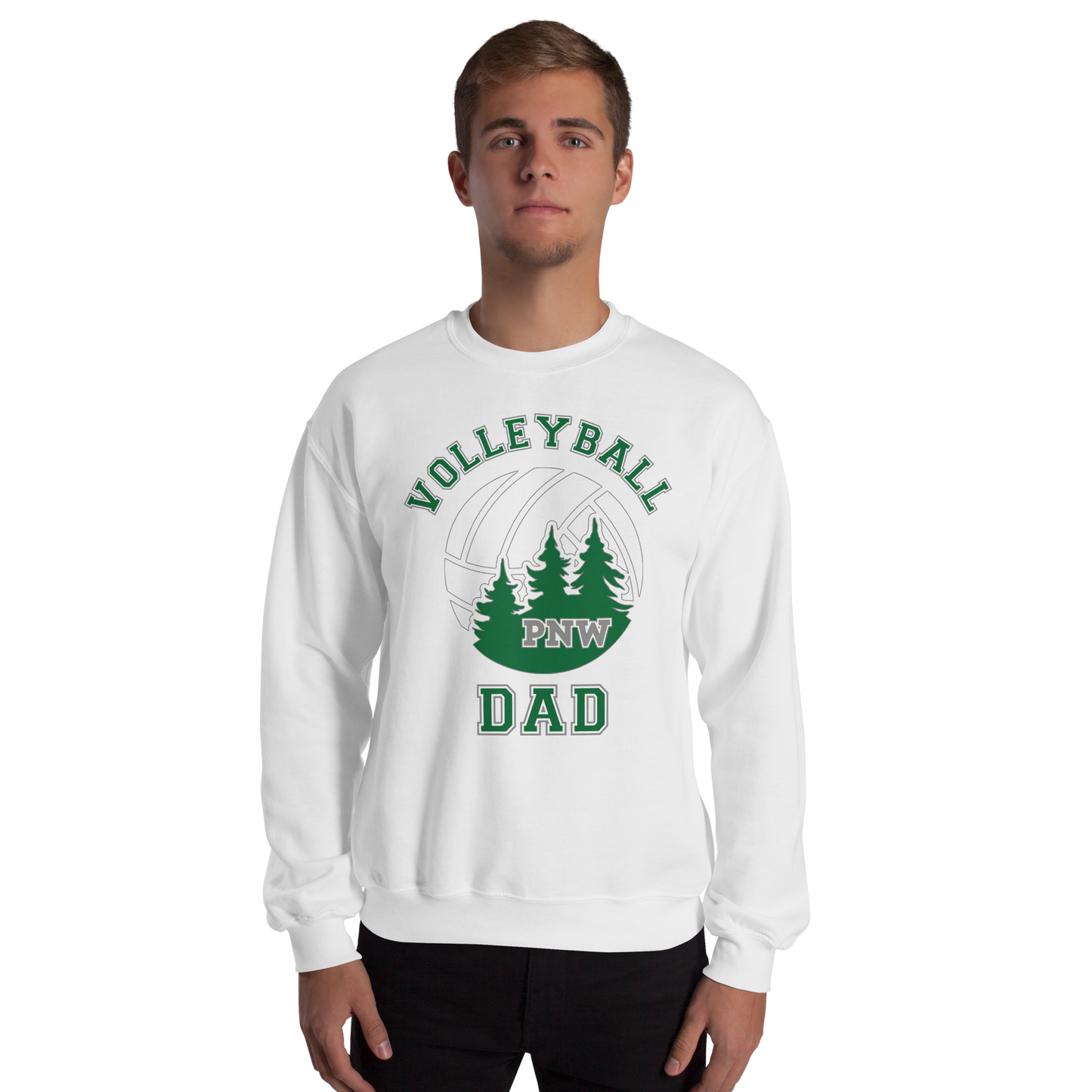PNW Volleyball Fan Gear - Volleyball DAD Design 1 - Tee/Sweatshirt/Hoodie