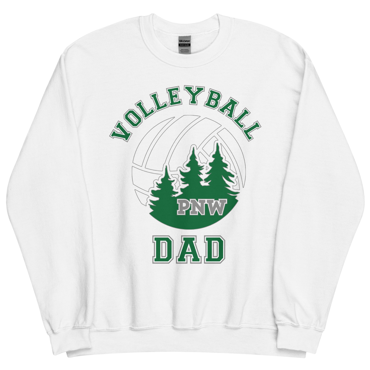 PNW Volleyball Fan Gear - Volleyball DAD Design 1 - Tee/Sweatshirt/Hoodie