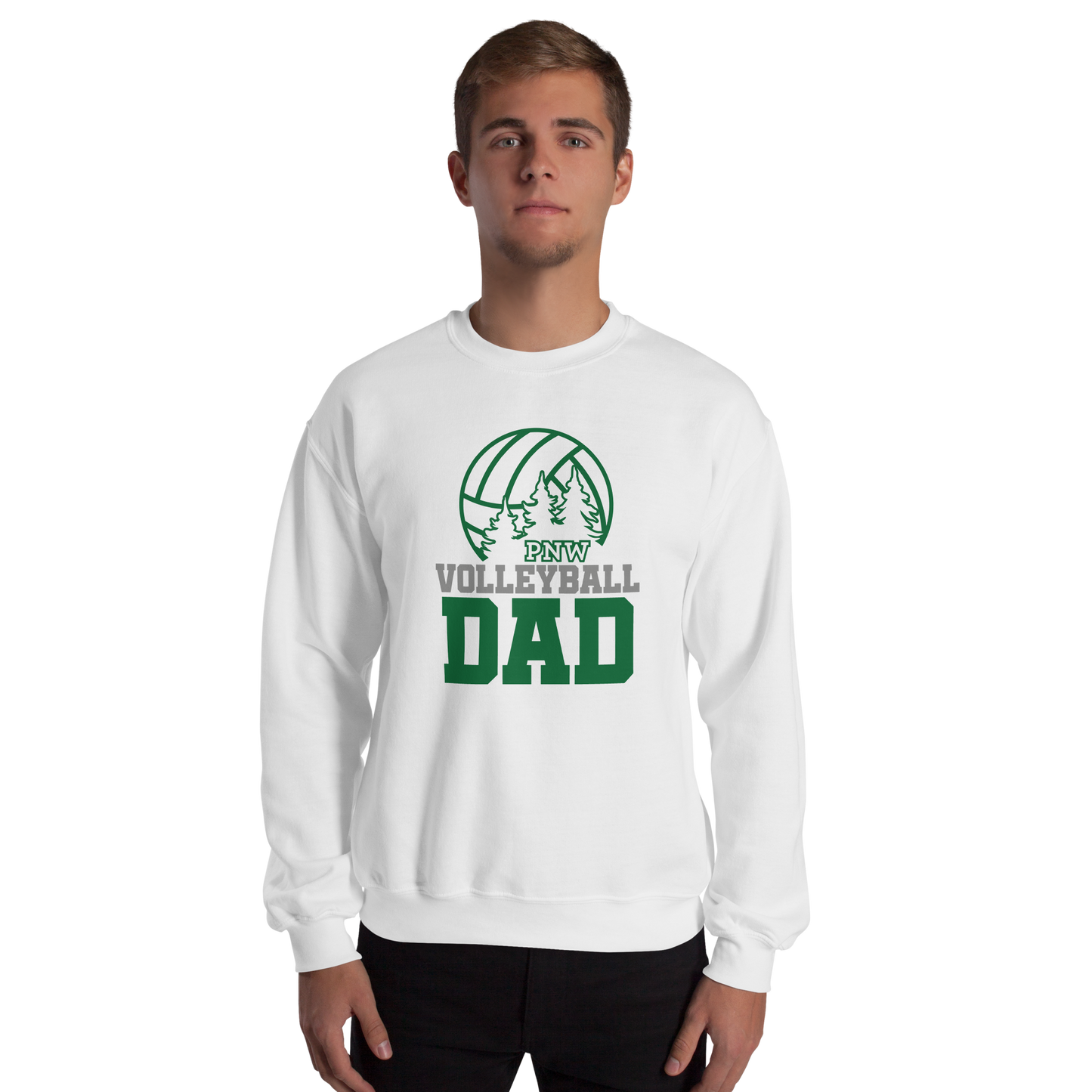 PNW Volleyball Fan Gear - Volleyball DAD Design 3 - Tee/Sweatshirt/Hoodie