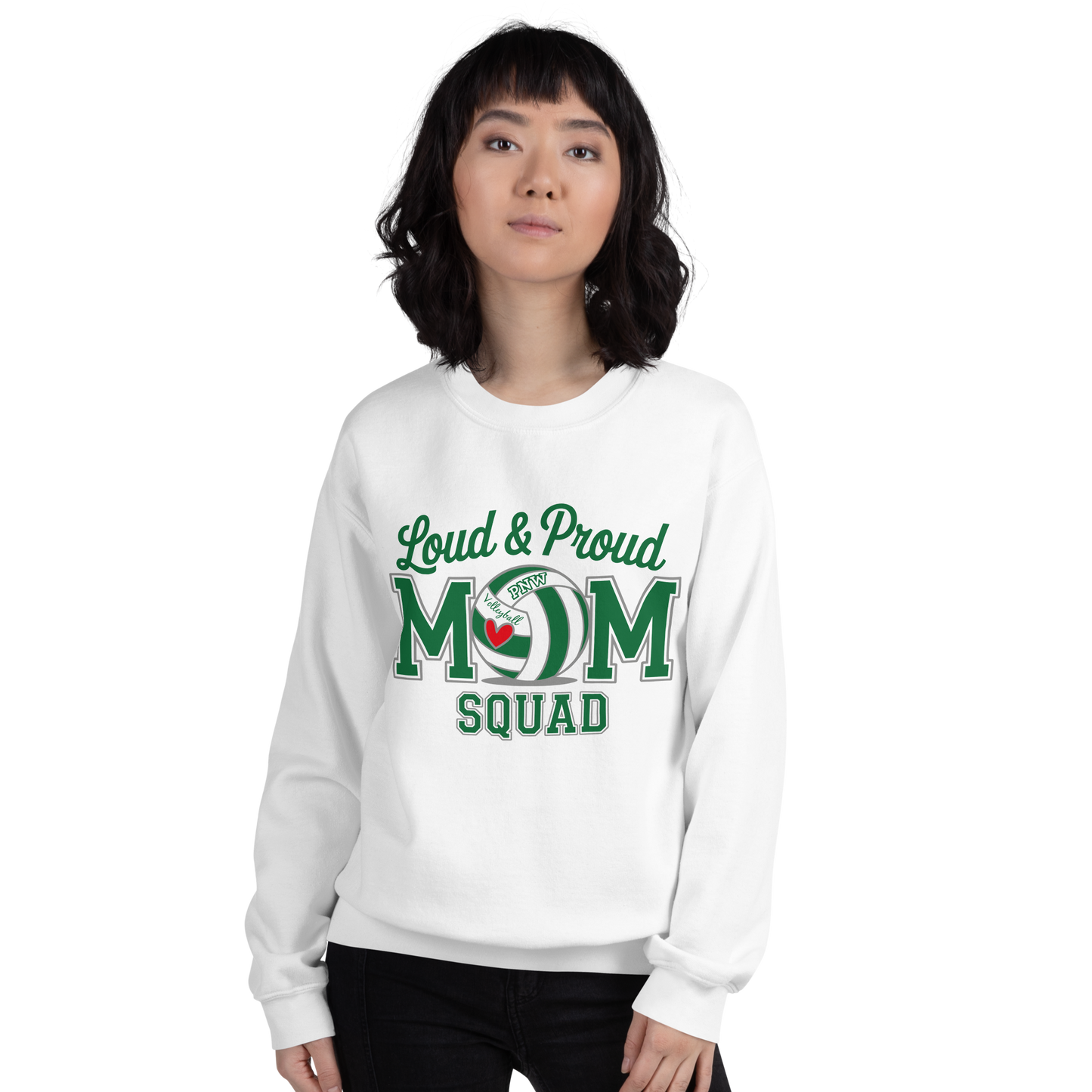 PNW Volleyball Fan Gear - Volleyball MOM Squad - Tee/Sweatshirt/Hoodie