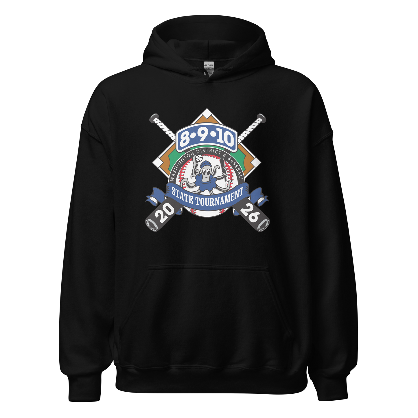 2026 Washington State 8-9-10 Baseball Tournament Core Blend Hoodie