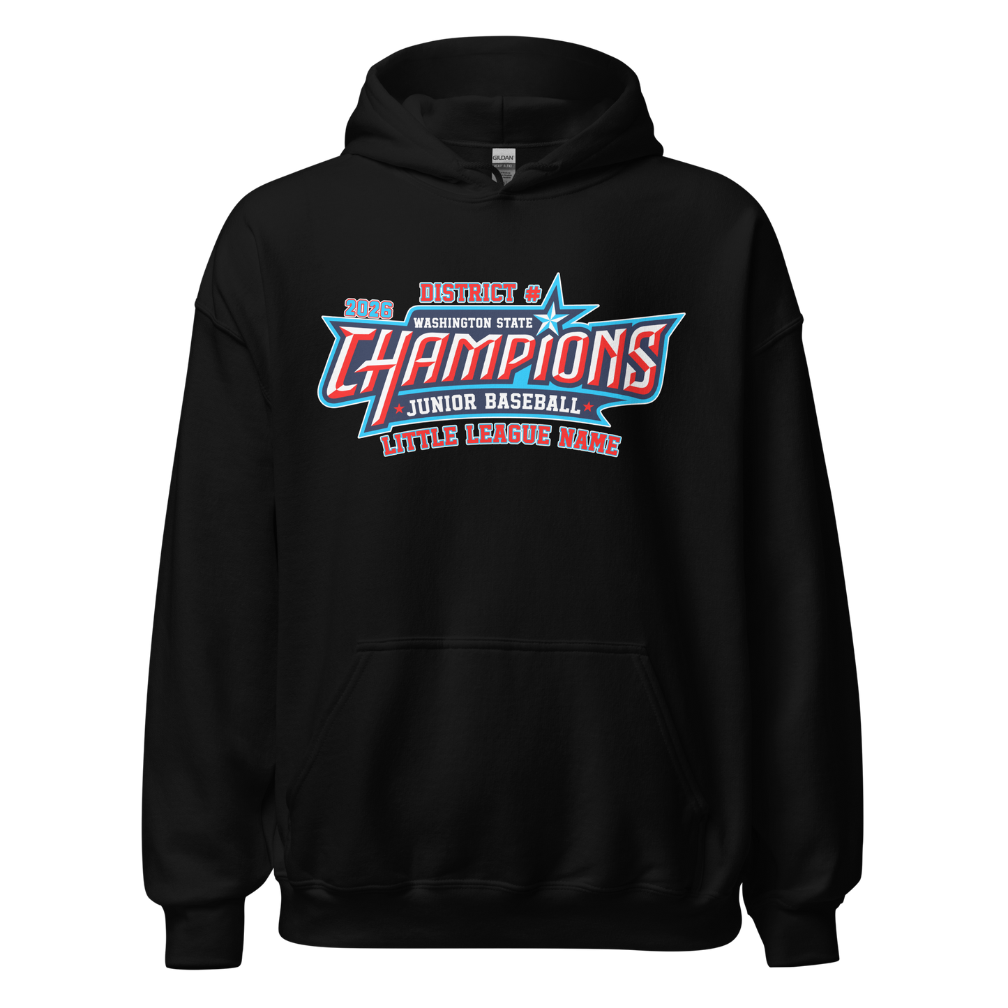 2026 Washington State Junior Baseball CHAMPIONS Core Blend Hoodie