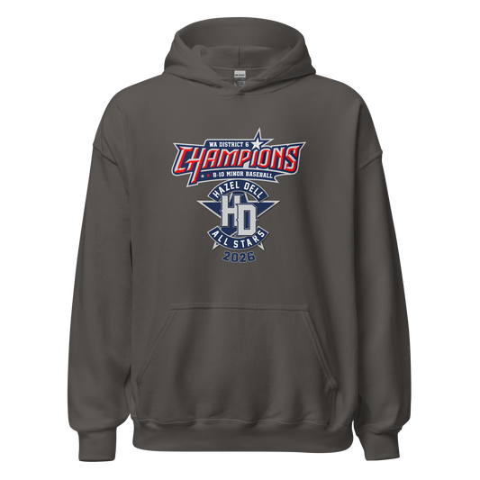 2026 Hazel Dell LL 8-10 Minor Baseball District 6 Champions Core Hoodie