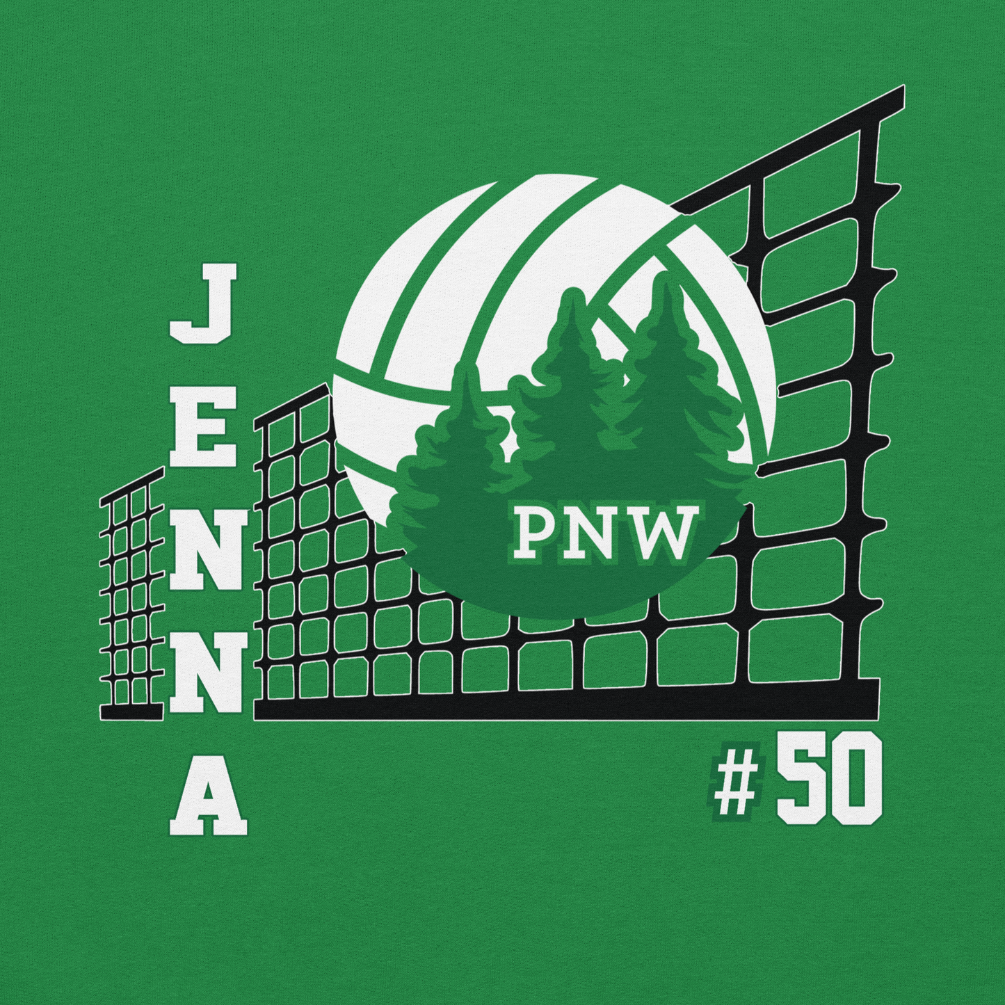 PNW Volleyball Custom Design 2 Fan Gear - Tee/Sweatshirt/Hoodie