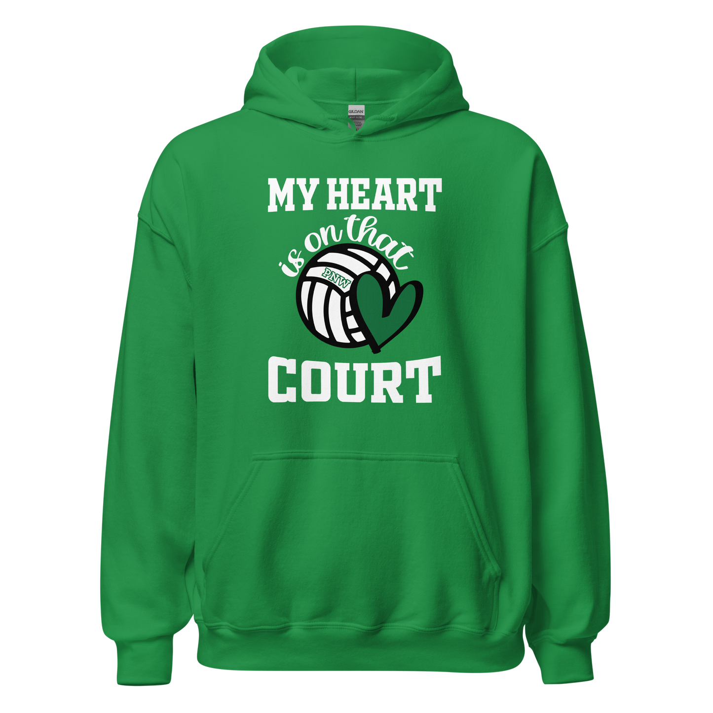 PNW Volleyball Fan Gear - My Heart is on that Court - Tee/Sweatshirt/Hoodie