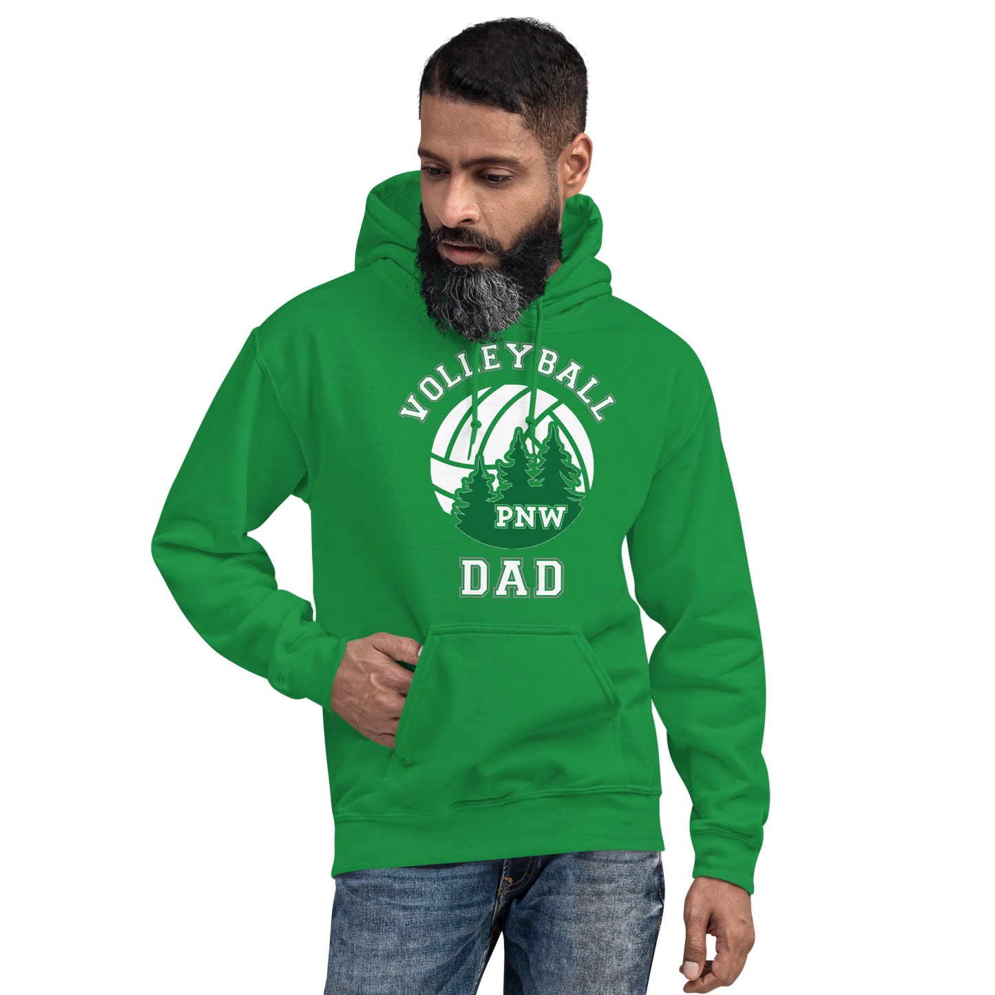 PNW Volleyball Fan Gear - Volleyball DAD Design 1 - Tee/Sweatshirt/Hoodie