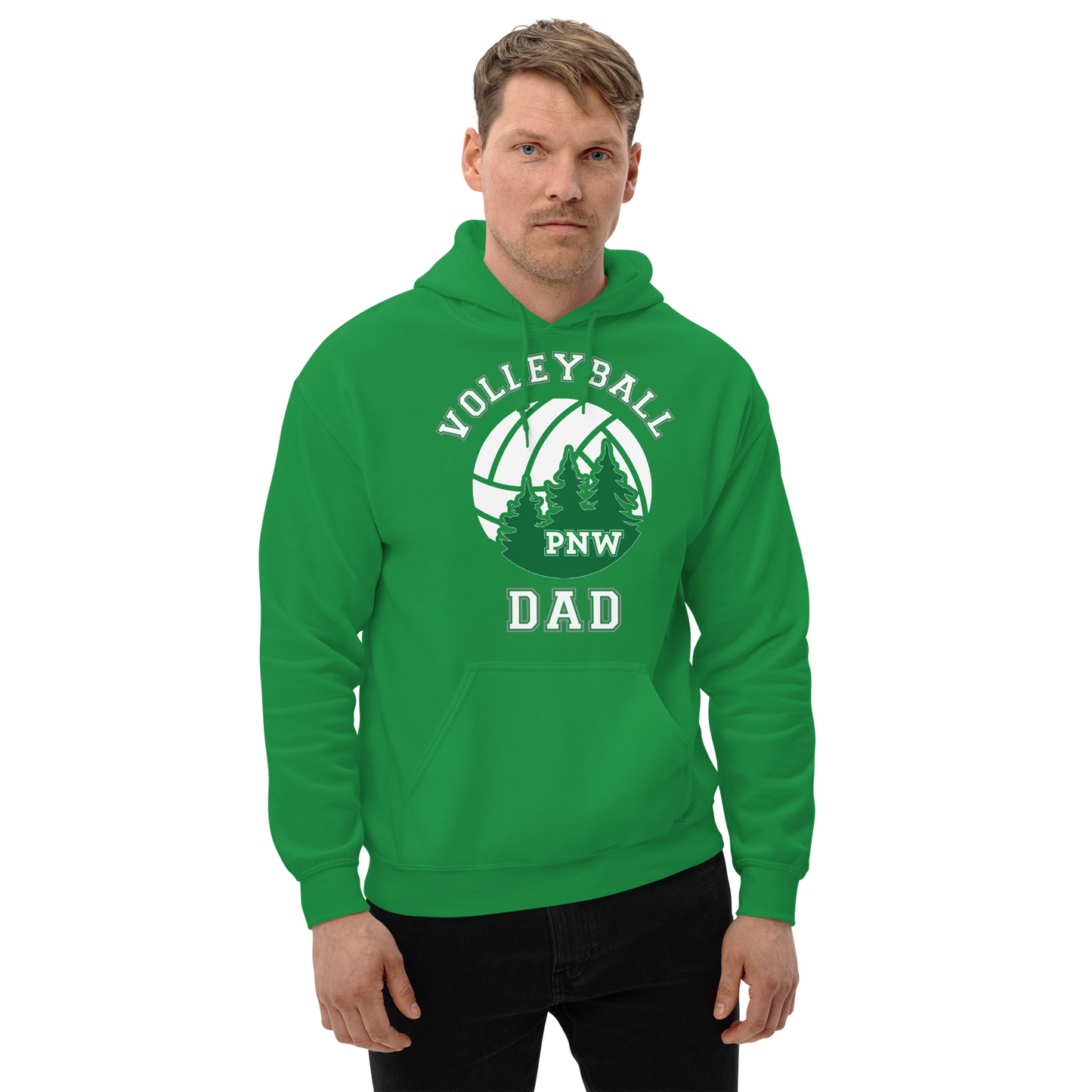 PNW Volleyball Fan Gear - Volleyball DAD Design 1 - Tee/Sweatshirt/Hoodie